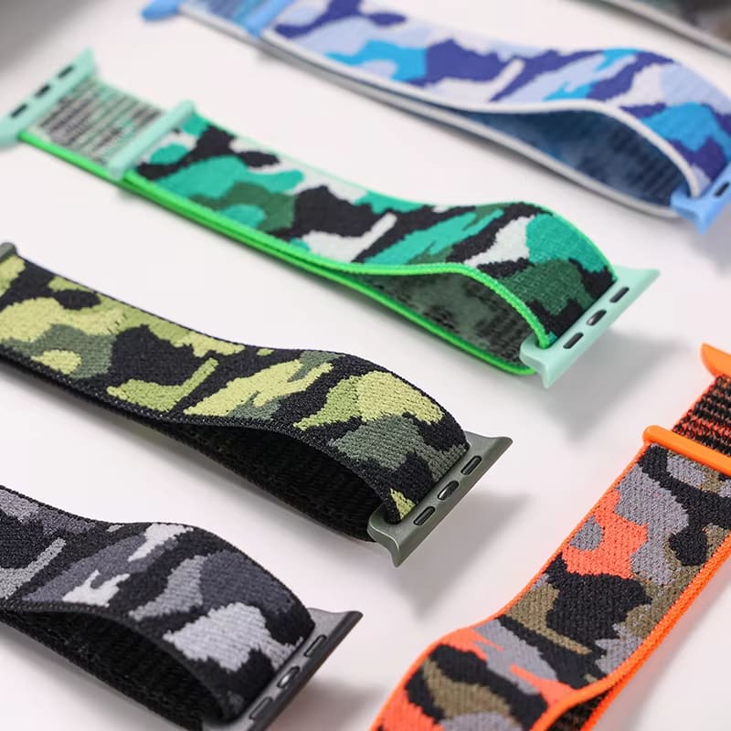 Camouflage Sports Nylon Band - Adjustable Wristband for Running, Hiking & Outdoor Activities | Durable & Sweat-Resistant Fitness Accessory