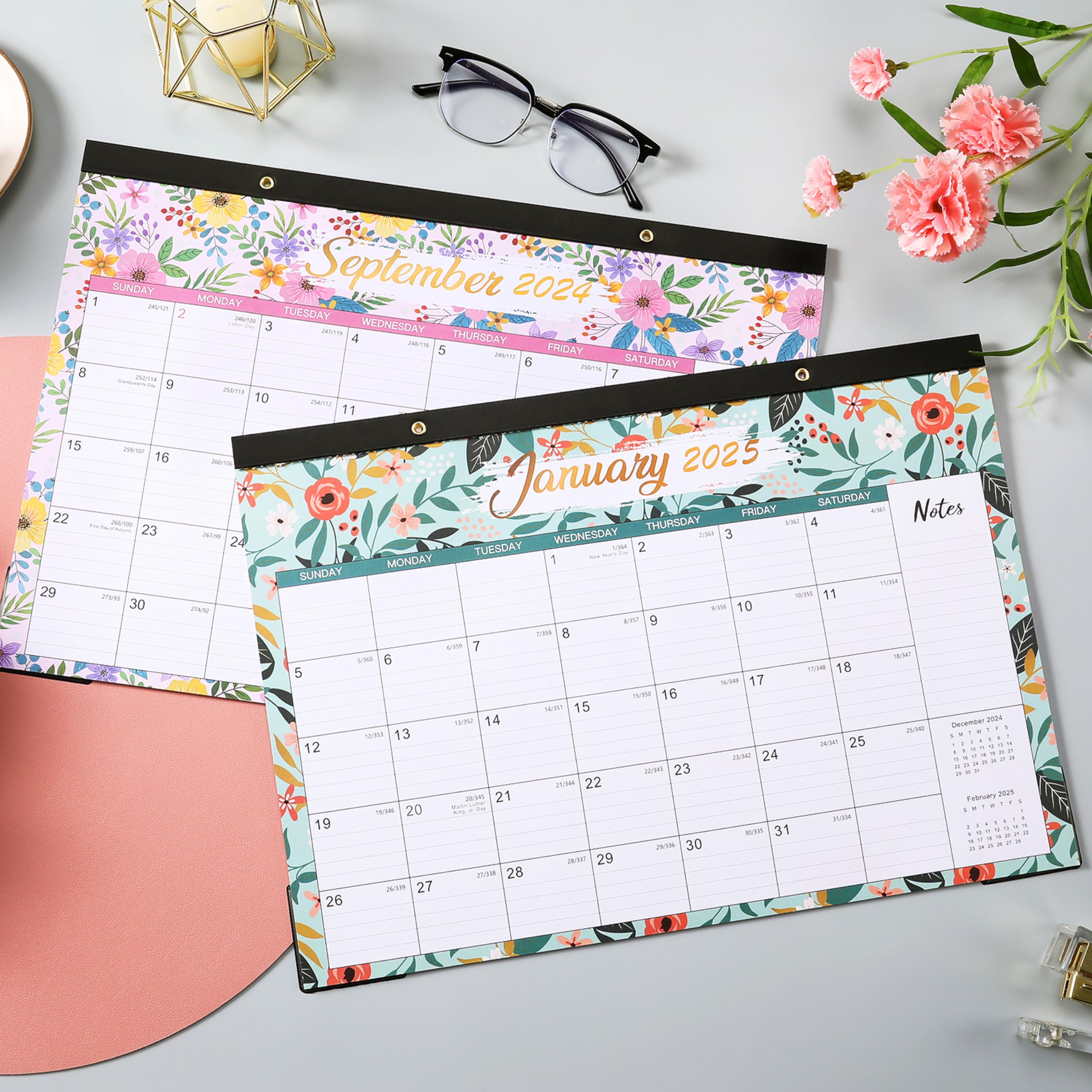 2024-2025 Academic Planner Calendar (July 2024 - December 2025) | 18-Month Large Desk Calendar 17