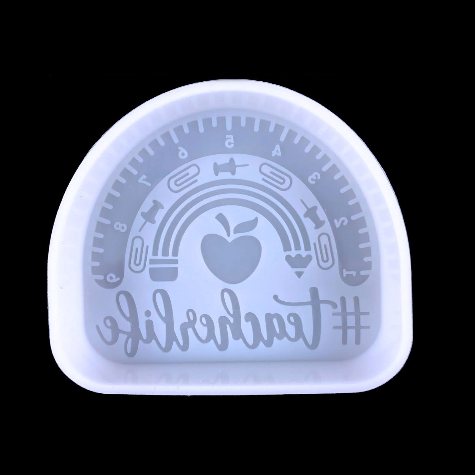 Premium Silicone Freshie Molds for Car Air Fresheners - Epoxy Resin Aroma Bead, Soap & Candle Making Molds - Teacher Life Gift & DIY Craft Supplies - Perfect for Home, Office & Car Decor