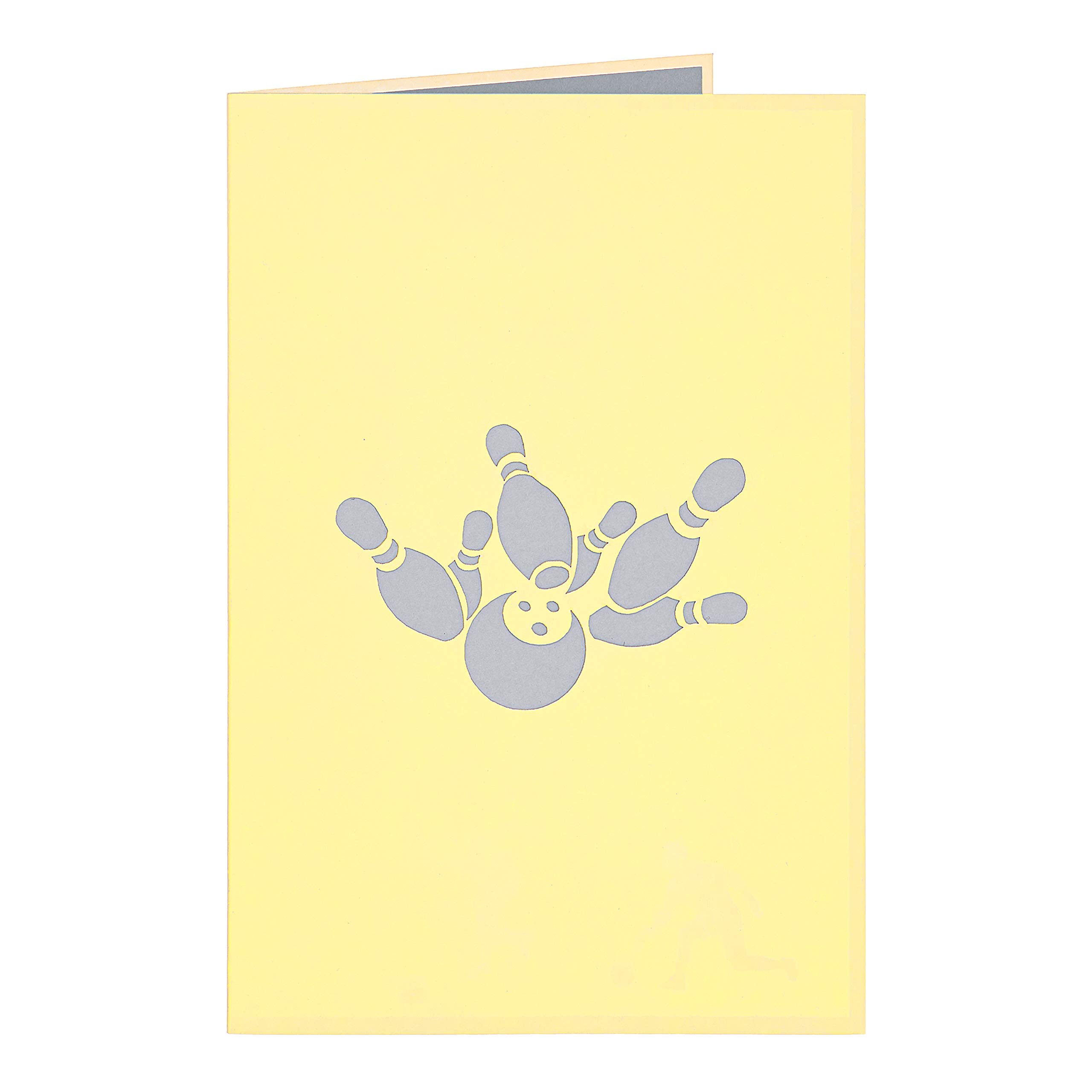 Bowling Pop Up Greeting Card with Envelope - Birthday, Thank You, Graduation, Get Well Cards for Bowling Players & Friends | Perfect Gift for Bowling Enthusiasts & Special Occasions