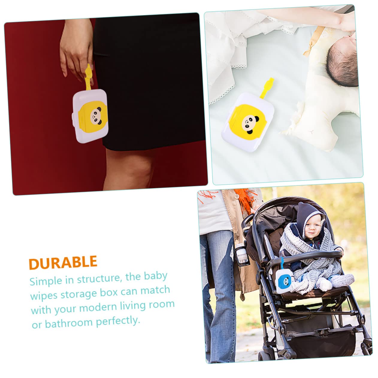 VICASKY 8-Pack Portable Wet Wipe Storage Case - Travel-Friendly Wipe Holder for Baby, Makeup, and Cleaning Wipes - Perfect for Diaper Bags, Cars, and On-the-Go Use