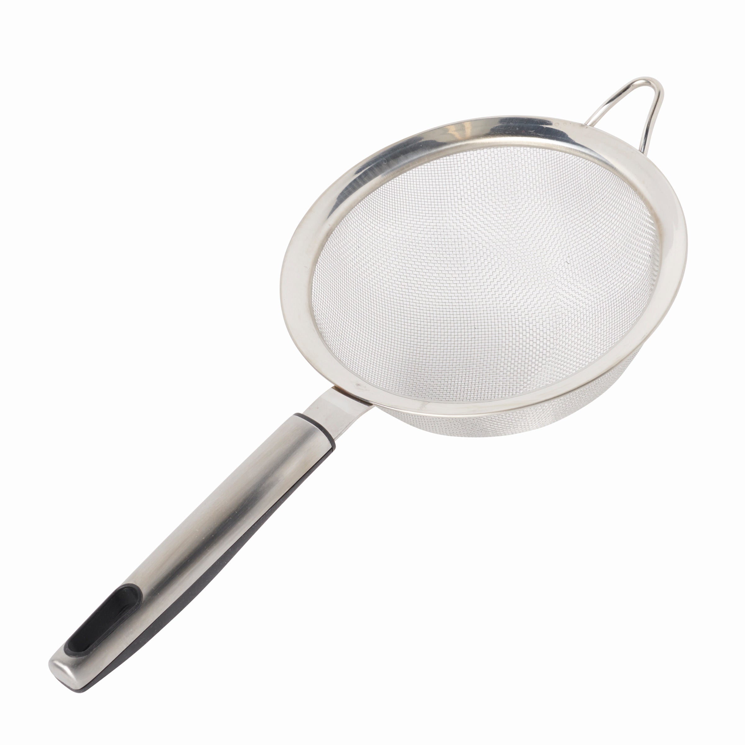 Premium 6-Inch Stainless Steel Kitchen Strainer - Fine Mesh Colander for Pasta, Vegetables, and Fruits - Ideal for Cooking, Baking, and Food Prep