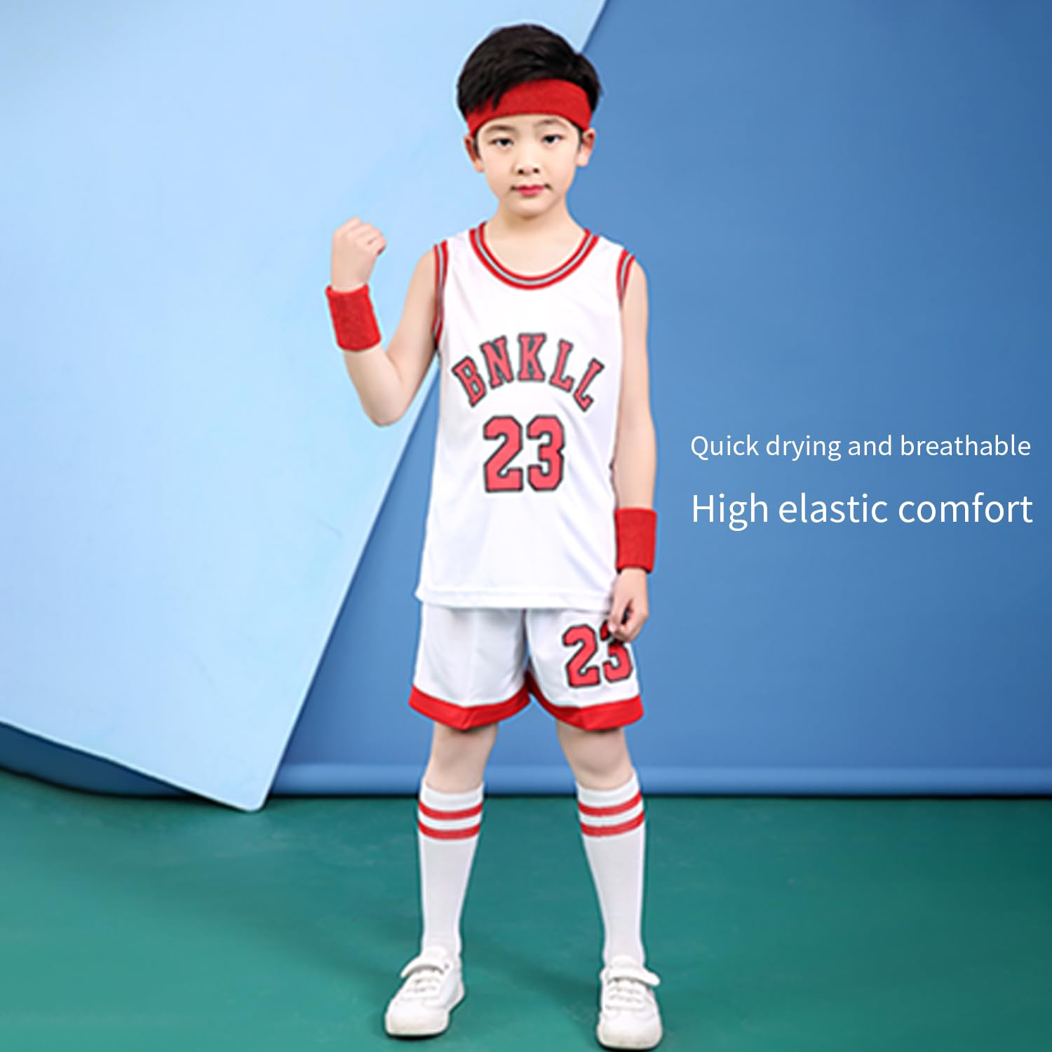 Youth Basketball Jerseys 6-16 Years - 2-Piece Set #23 for Boys & Girls - Perfect for Games & Training