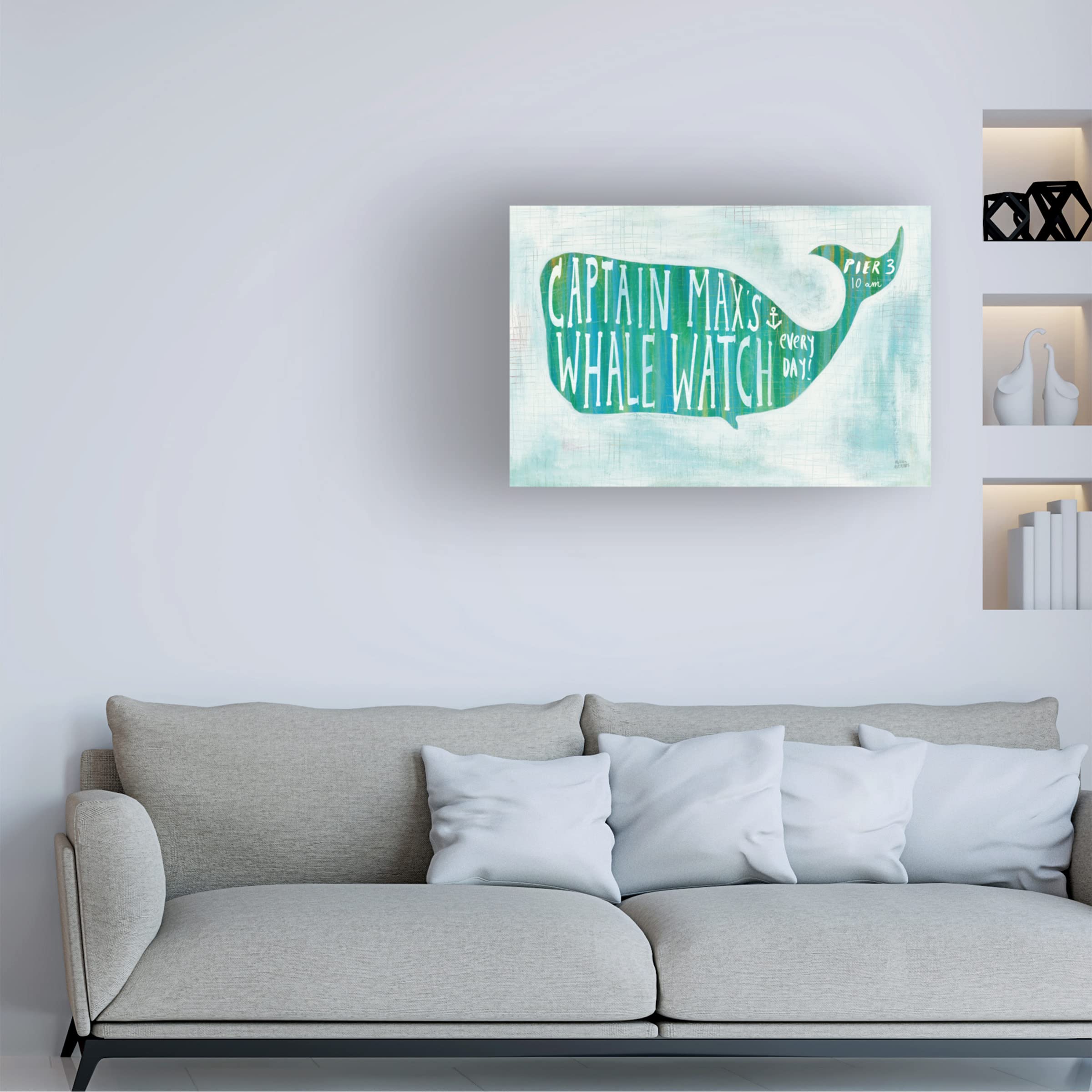 Trademark Fine Art 'Flight Patterns Bird IV' Canvas Wall Art by Melissa Averinos - Modern Home Decor for Living Room, Bedroom & Office