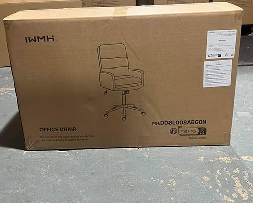 Ergonomic High-Back Office Chair with Adjustable Armrests & Wheels - Swivel Computer Desk Chair for Home & Workspaces - Breathable Upholstered Task Chair in Cashmere White - Perfect for Remote Work & Gaming