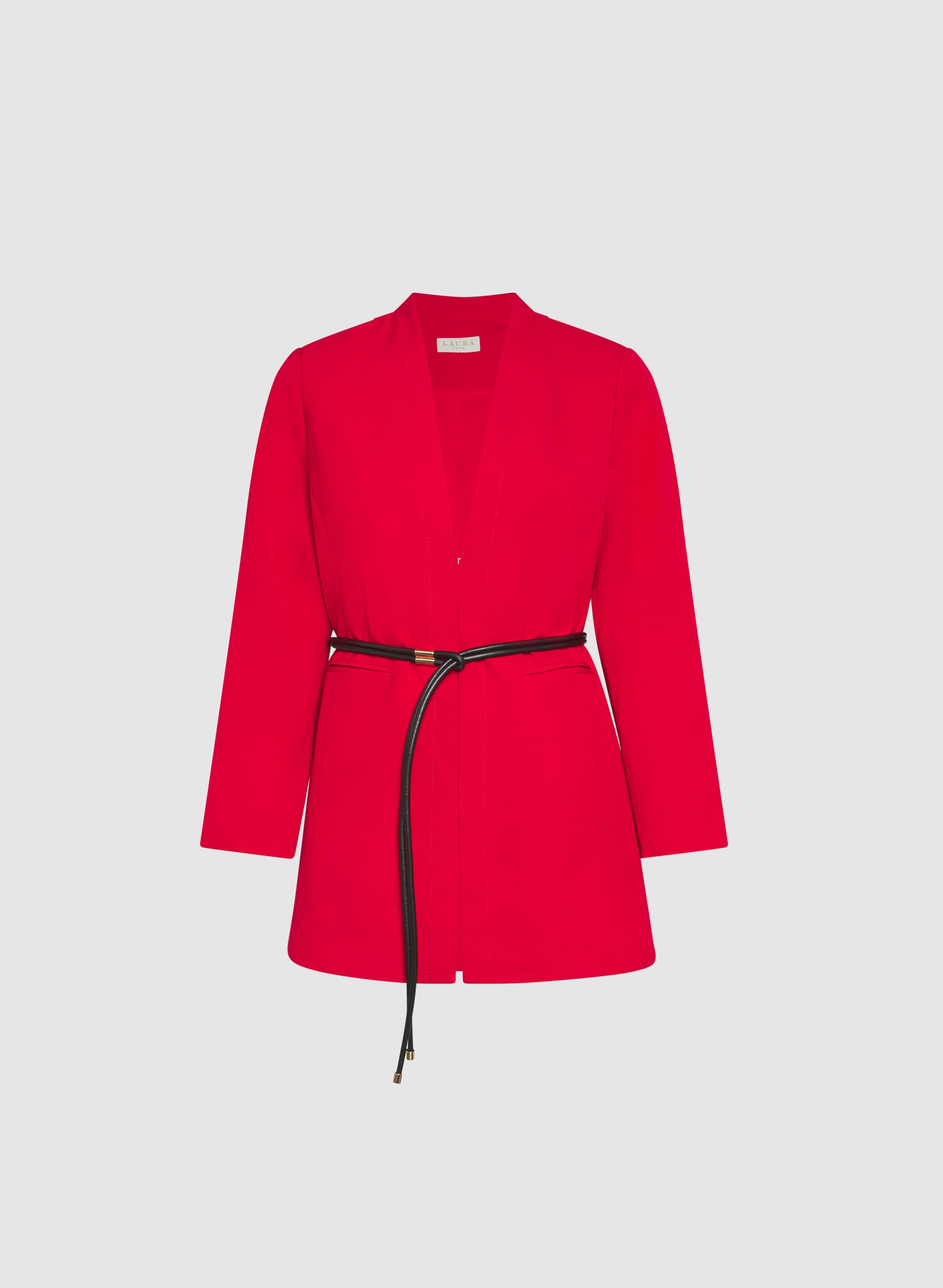 Stylish Belted Long Jacket for Women - Trendy Trench Coat with Adjustable Waist - Perfect for Fall, Winter & Office Wear