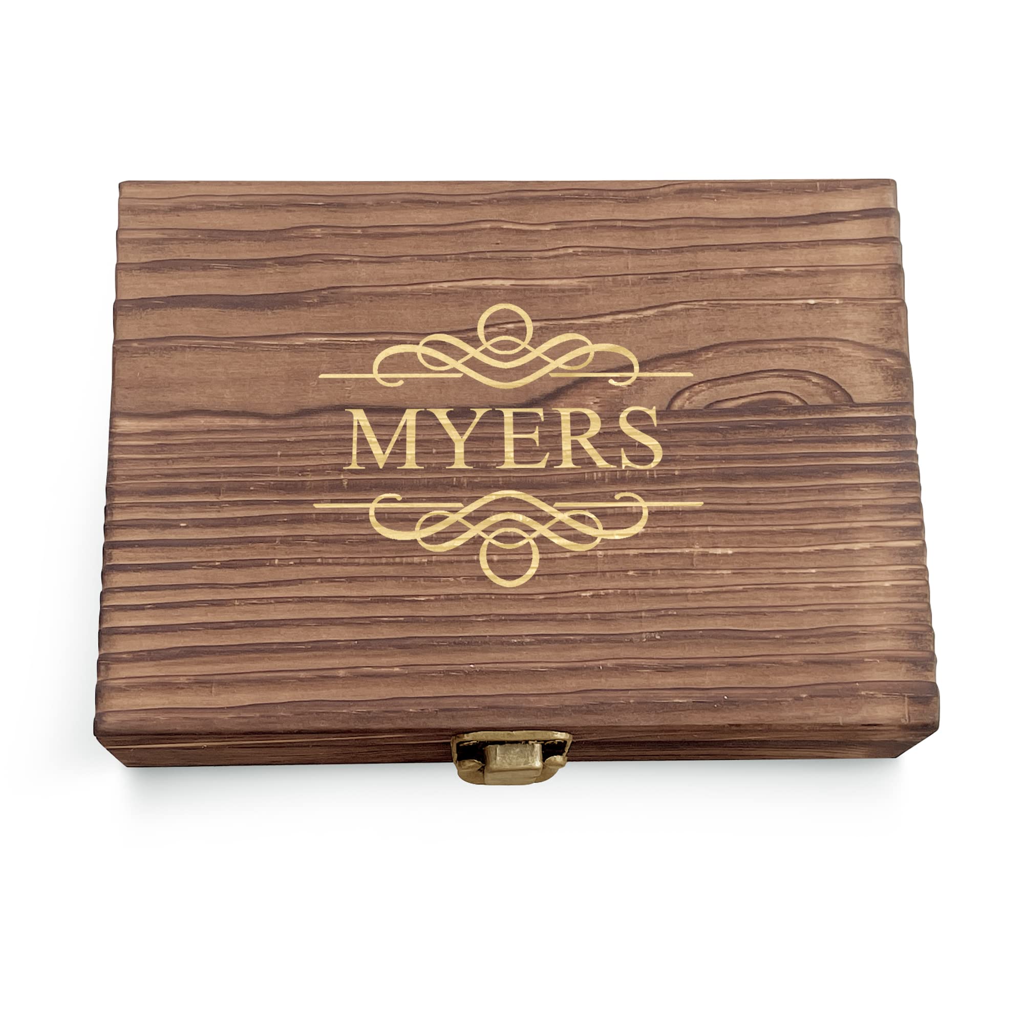 Personalized Engraved Stainless Steel Whiskey Stones Gift Set with Wooden Box - Custom Whiskey Ice Cubes for Bourbon, Scotch & Cocktails - Perfect Anniversary, Birthday & Corporate Gift for Men