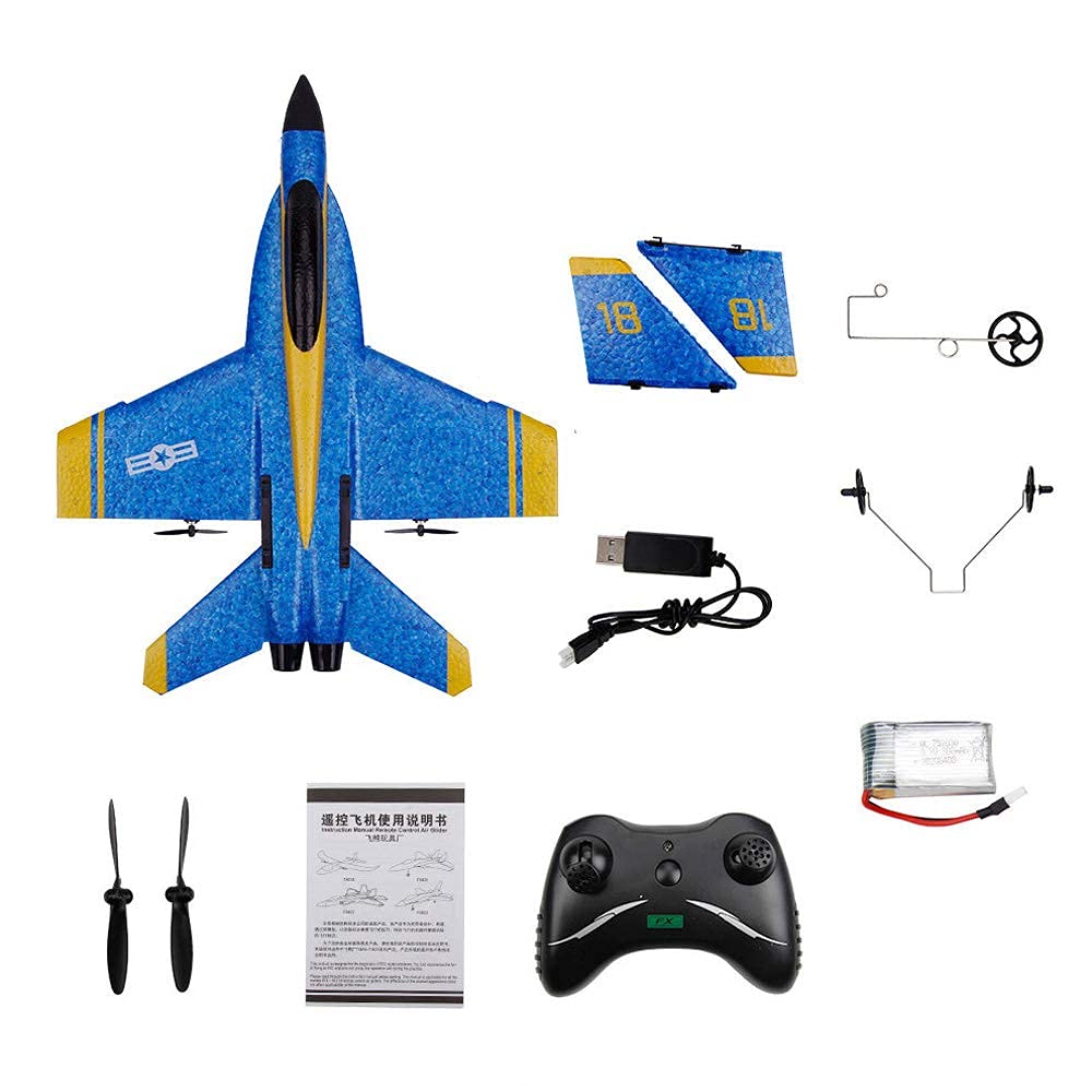 2.4GHz RC Airplane - 2 Channel Remote Control Foam Glider with 2 Batteries | Ready to Fly Fixed Wing Aircraft Toy for Kids, Beginners & Adults | Outdoor Play, Birthday Gifts & STEM Learning