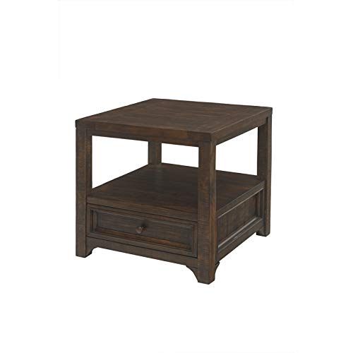 Martin Svensson Home Lisbon End Table - Dark Mocha Finish Modern Side Table for Living Room, Bedroom & Office