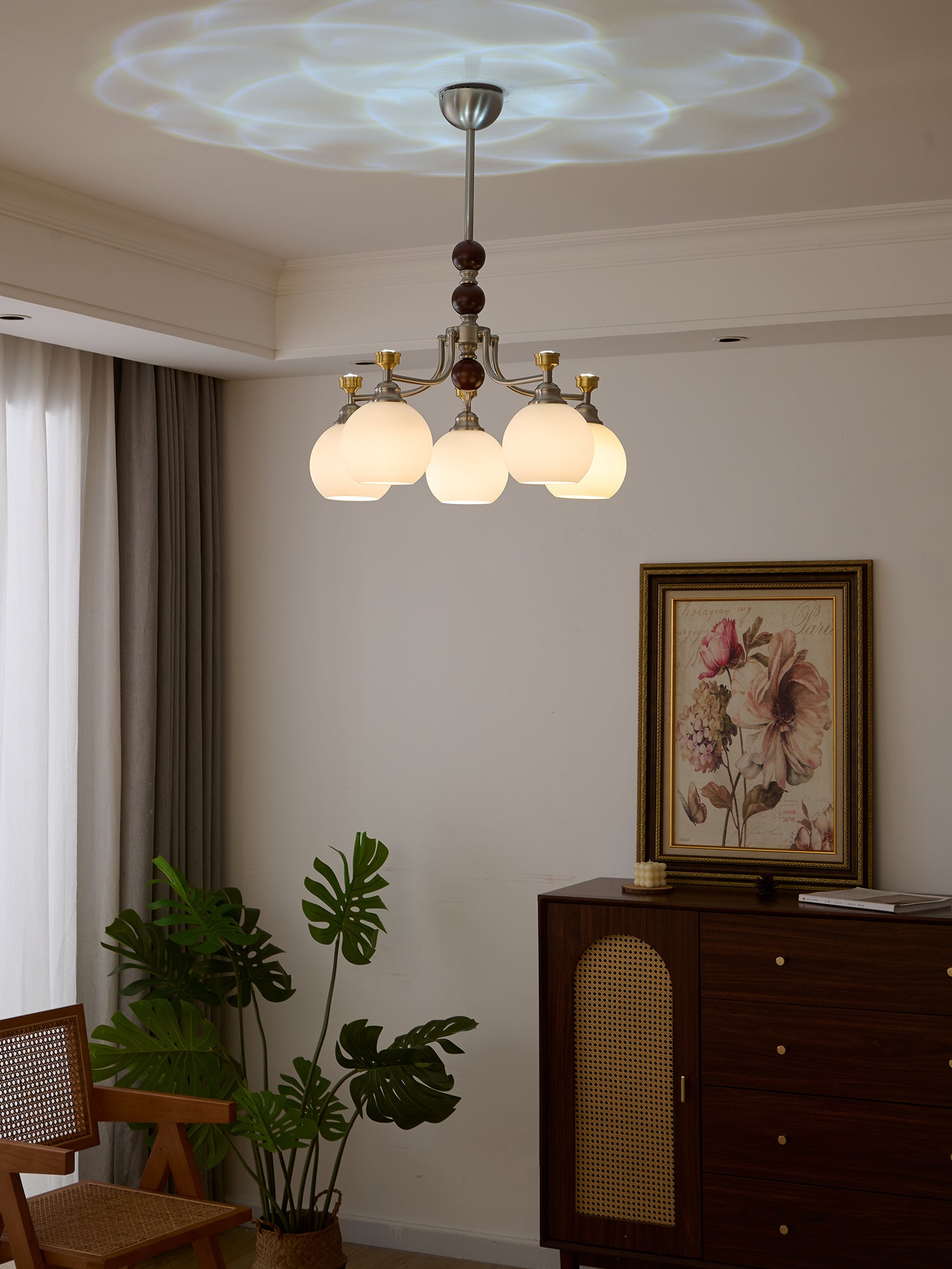 Lucienne Orb Chandelier - Modern Crystal Ceiling Light Fixture for Dining Room, Living Room, Bedroom | Elegant Lighting for Home Decor & Interior Design