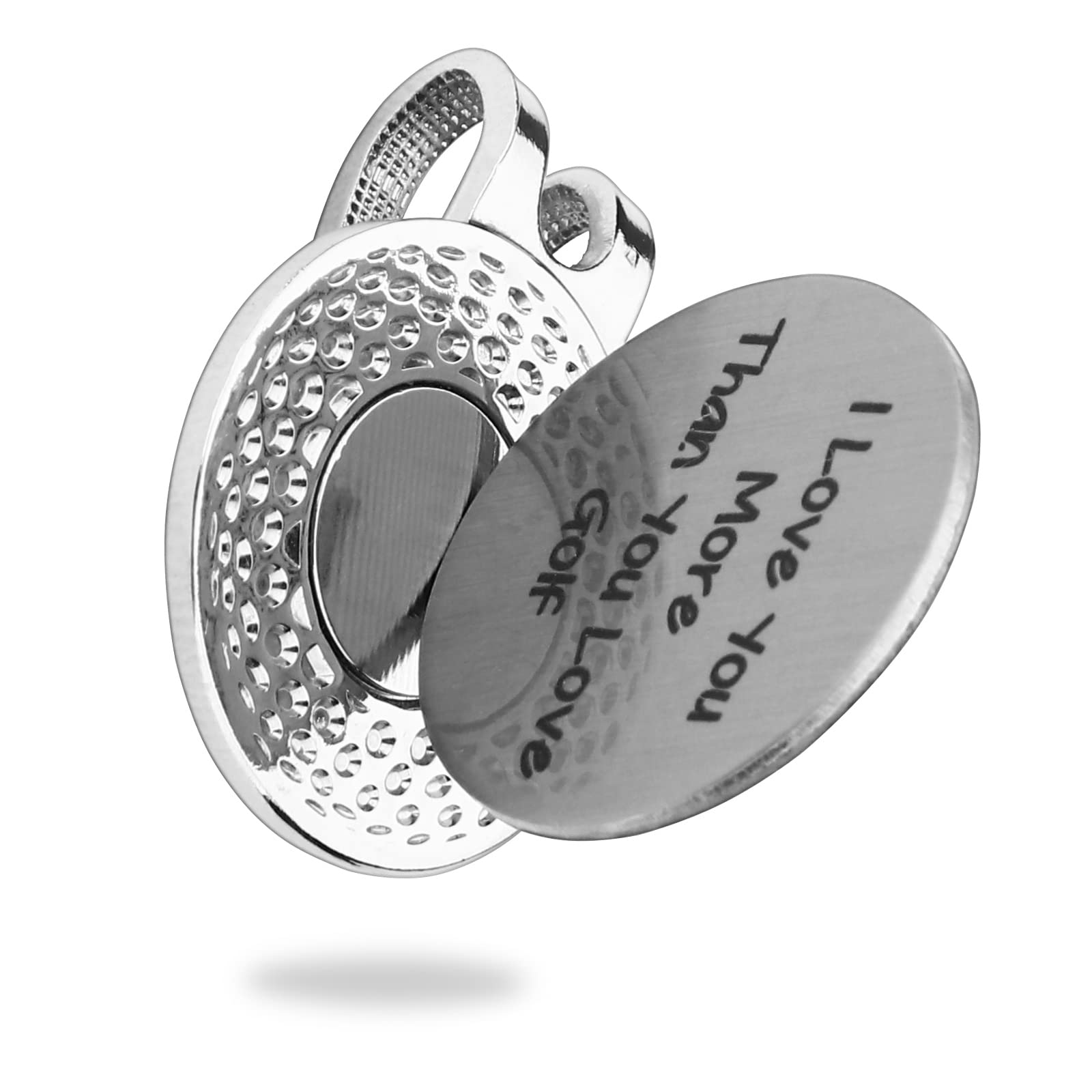 Personalized Custom Engraved Golf Ball Marker & Hat Clip - Unique Golf Accessories Gift for Men, Husband, Dad, Boyfriend - Perfect for Golf Tournaments, Father's Day & Birthday Gifts