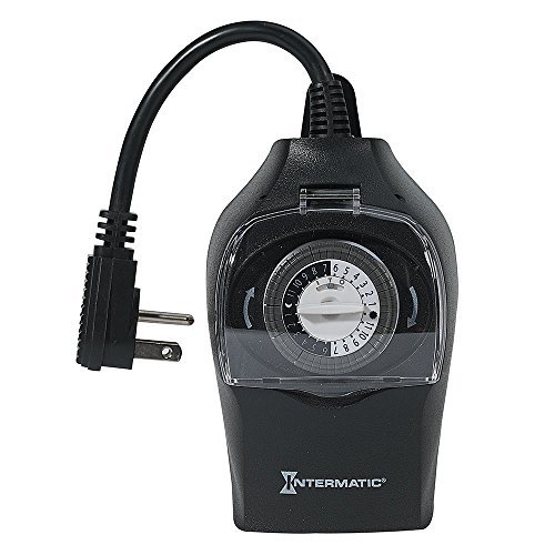 Intermatic HB35K 10-Amp Outdoor Timer - Heavy Duty Weatherproof Mechanical Timer for Lights, Pools & Sprinklers - Ideal for Home, Garden & Landscape Automation