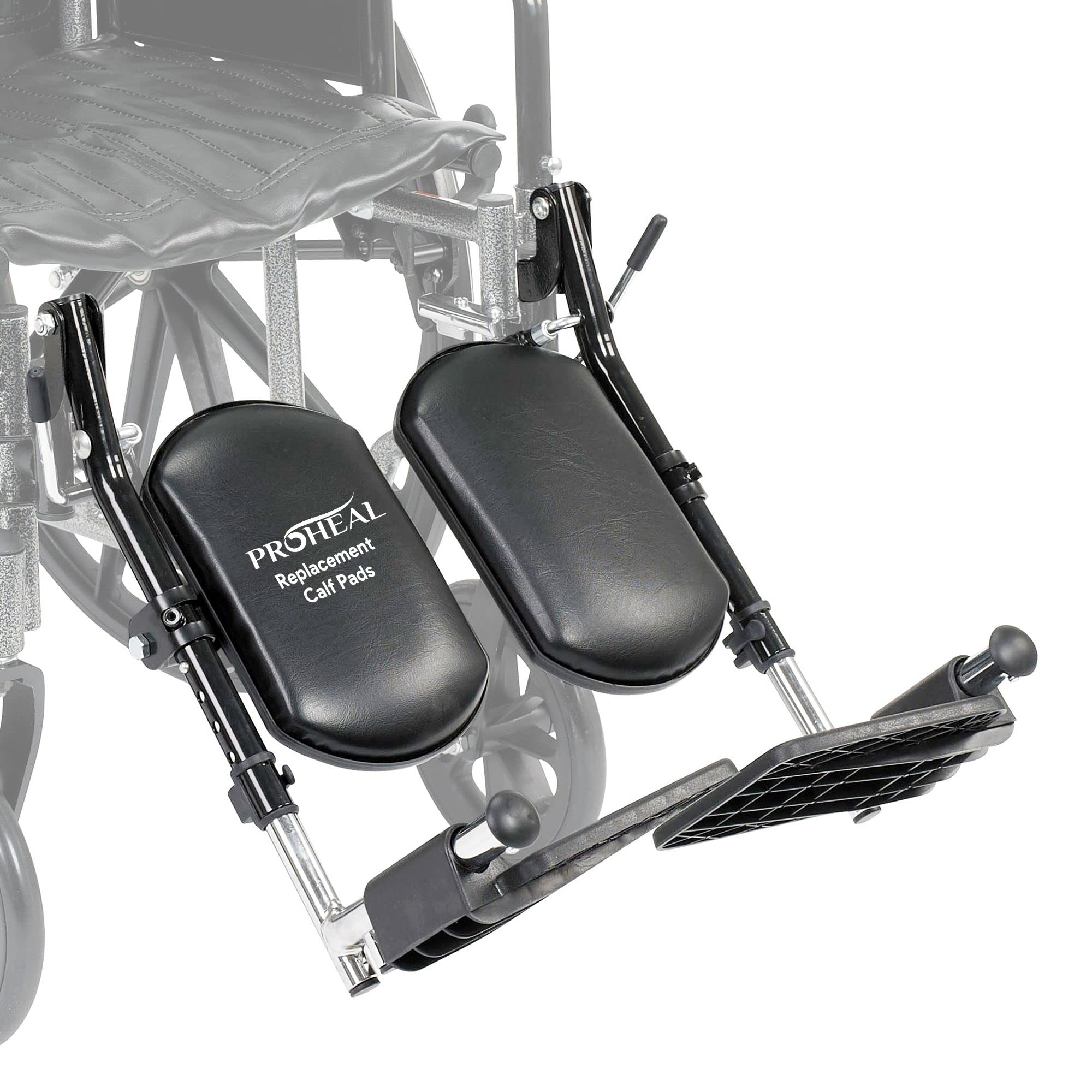 Heavy Duty Aluminum Elevating Wheelchair Leg Rest with Adjustable Calf Support - 180 Degree Recline for Pressure Relief & Comfort - Ideal for Home Care, Hospital Use, and Mobility Assistance