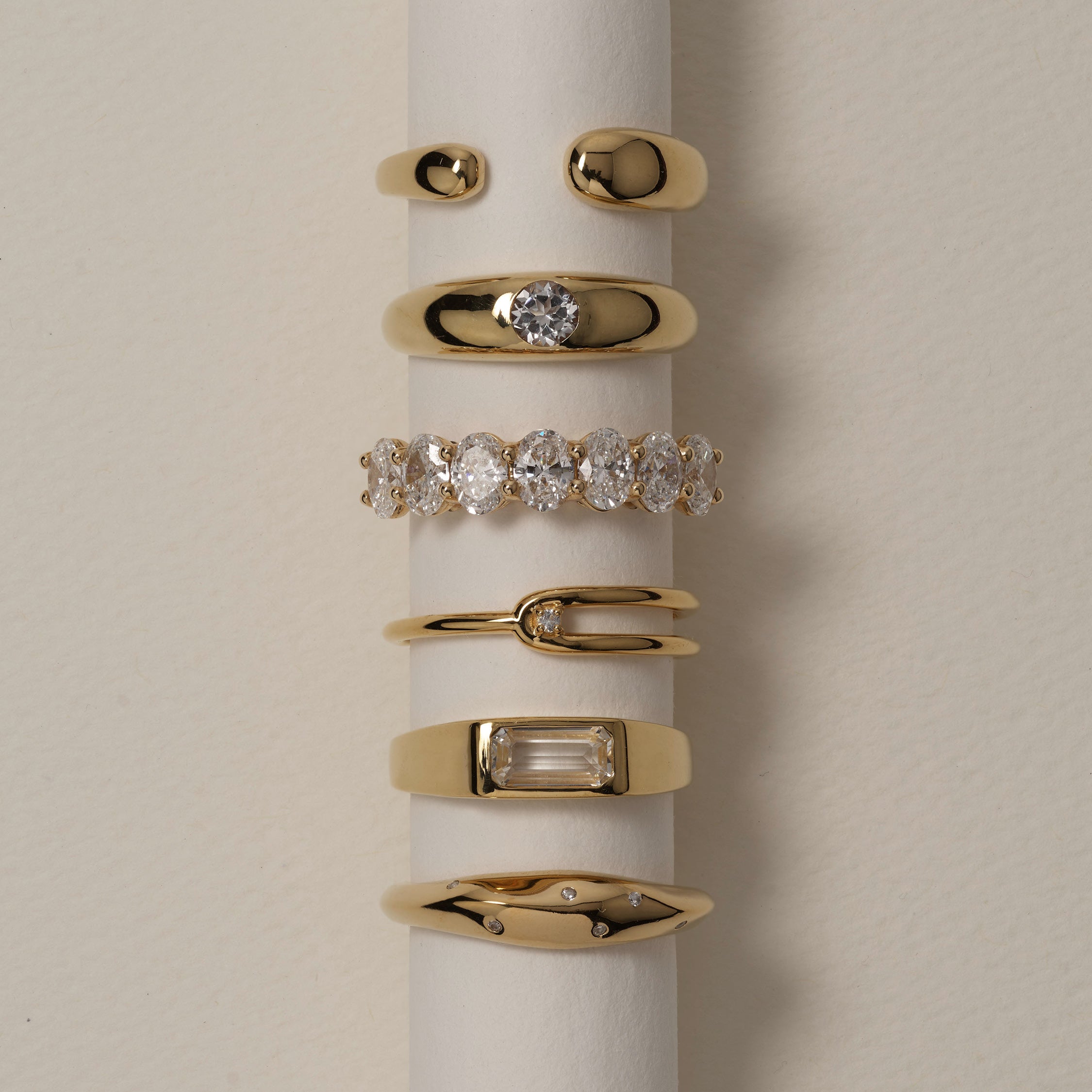 Gold Open Puff Dome Ring - Elegant Statement Jewelry for Women | Perfect for Parties, Weddings & Everyday Wear