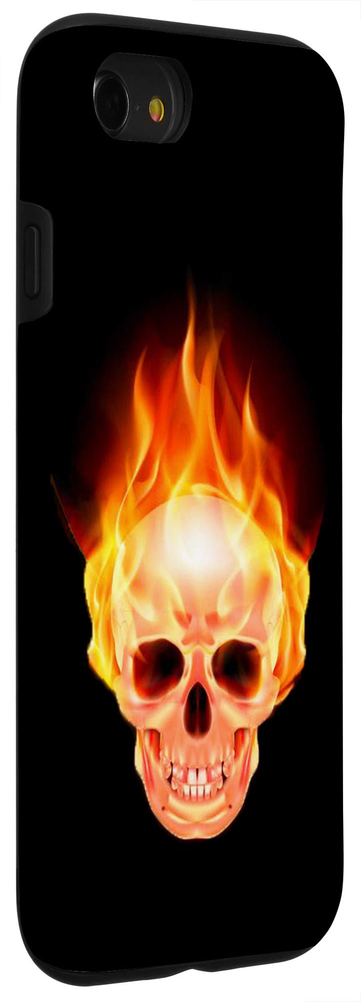 Fire Skull Design iPhone SE (2020)/7/8 Phone Case - Durable Protective Cover for Skull Lovers - Perfect Gift for Halloween, Rock Music Fans & Gothic Style Enthusiasts