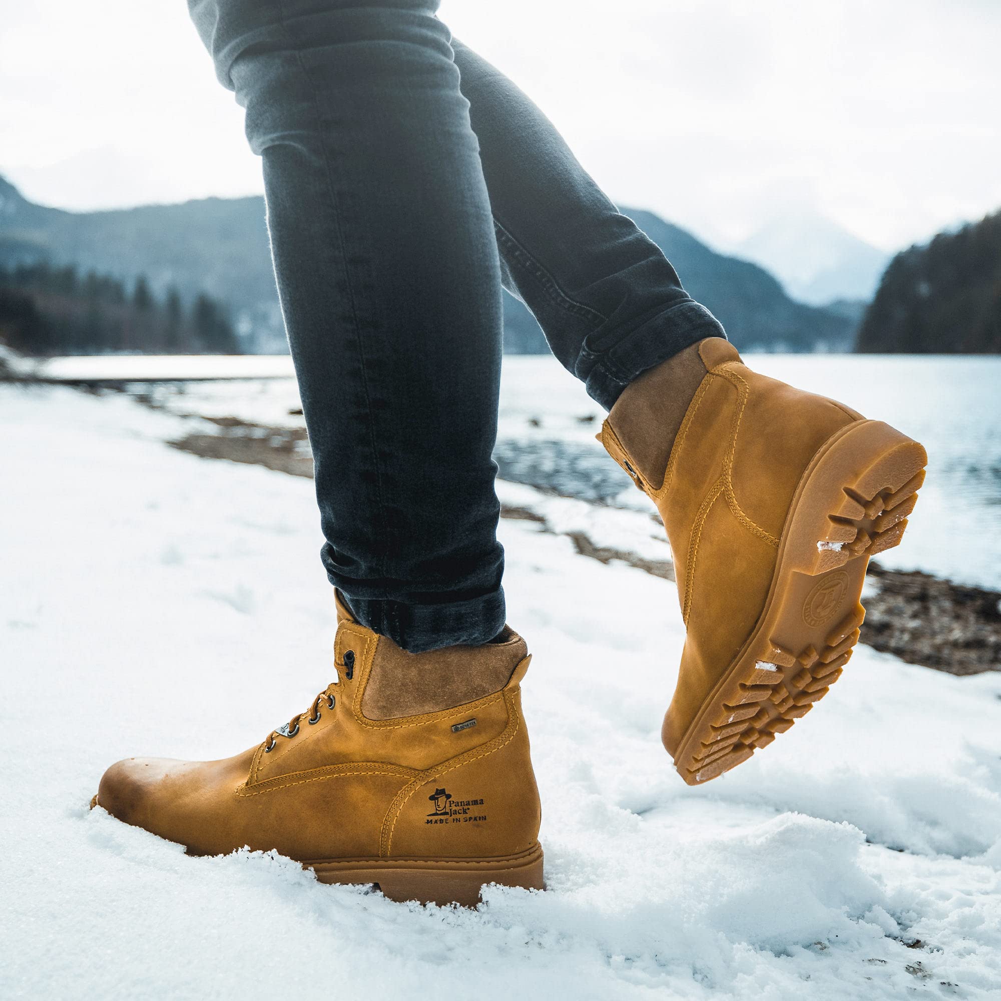 Panama Jack Men's Ankle Boots - Comfortable Leather Hiking Boots for Outdoor Adventures, Walking & Casual Wear