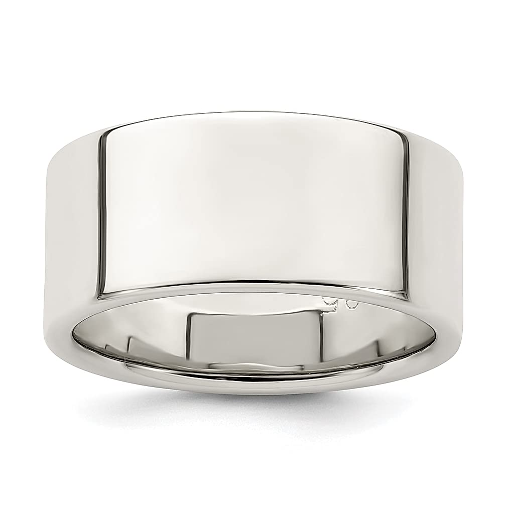 925 Sterling Silver 9mm Lightweight Flat Size 10.5 Wedding Band Ring for Women - Classic Thin Engagement Ring, Anniversary Gift for Her - Perfect for Bridal, Proposal, Vow Renewal & Everyday Wear