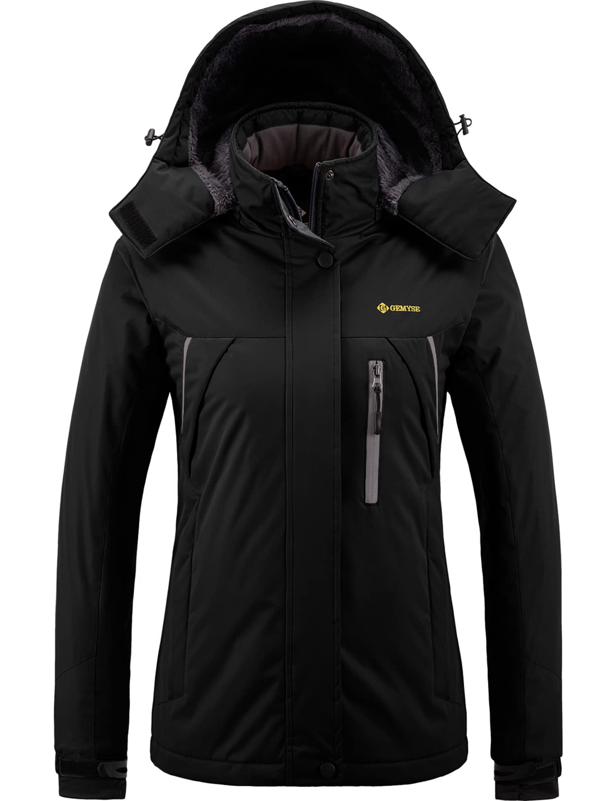 GEMYSE Women's Waterproof Ski Jacket - Windproof Winter Snow Coat for Hiking, Snowboarding & Outdoor Activities