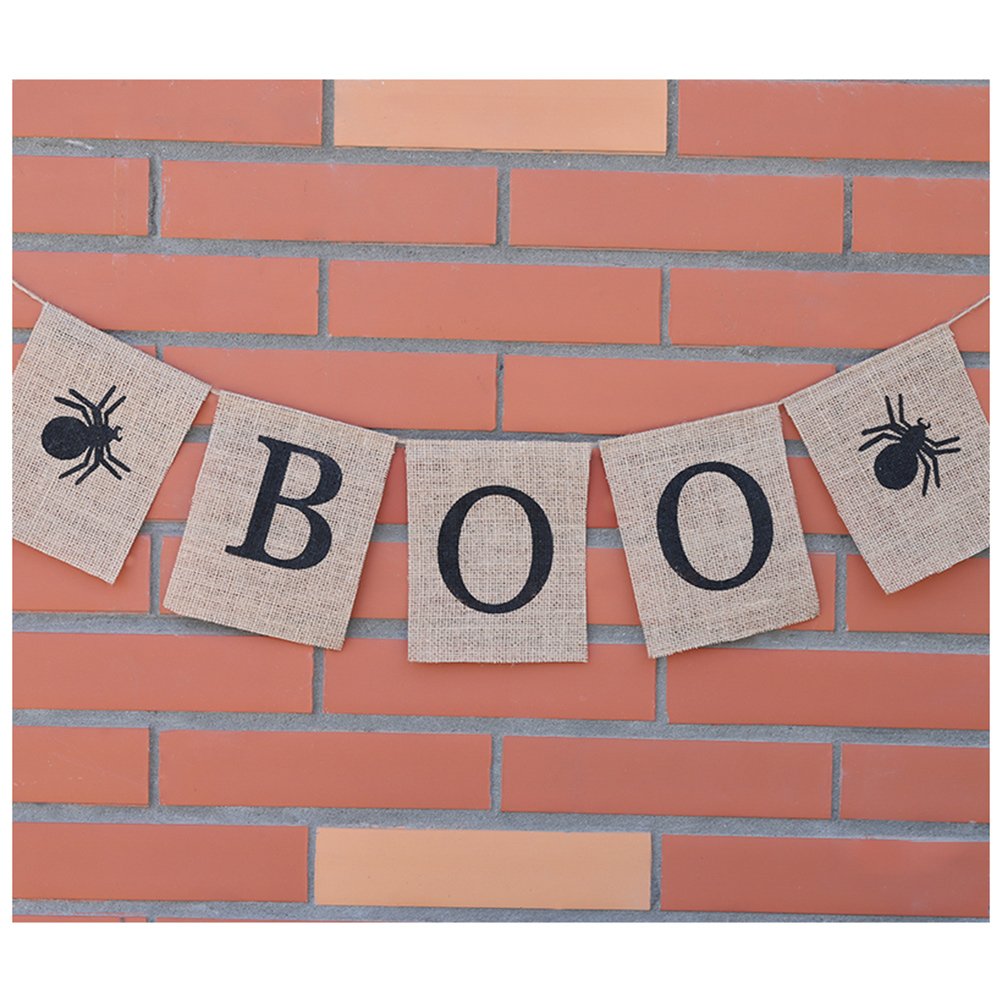 BESPORTBLE Halloween Party Decorations - Outdoor Hanging Banners, Wreaths & Swallowtail Flags for Spooky Home & Yard Decor | Perfect for Halloween Parties, Trick or Treating & Seasonal Festivities