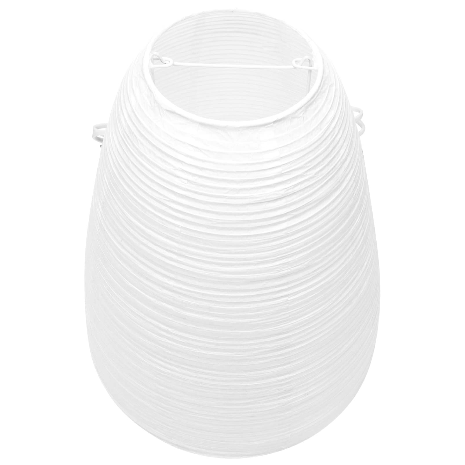 White Paper Floor Lamp Shade - Chinese Japanese Style Lantern Cover for Clip-On Table Lamp, Bedside Night Light, Home & Office Decor | Perfect for Living Room, Bedroom, Patio & Wedding Decorations