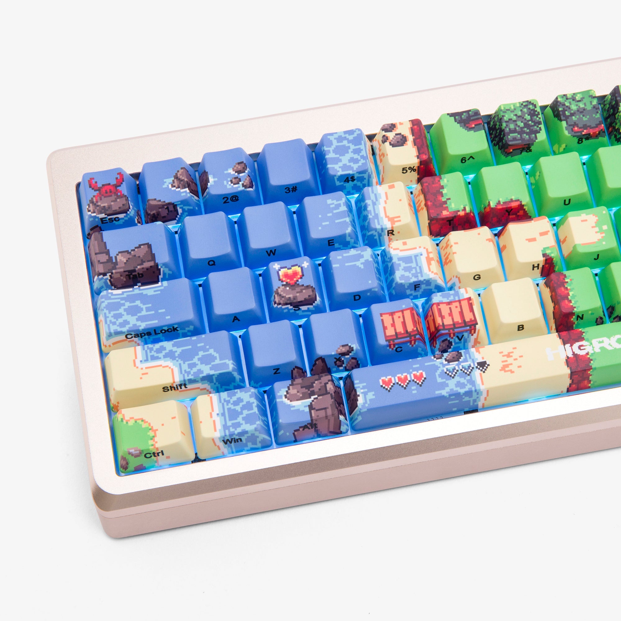 Higround 2 Summit 65 Mechanical Gaming Keyboard - Amora Bay Edition | Compact 65% Layout with RGB Backlighting | Perfect for Esports, Streaming & Office Work