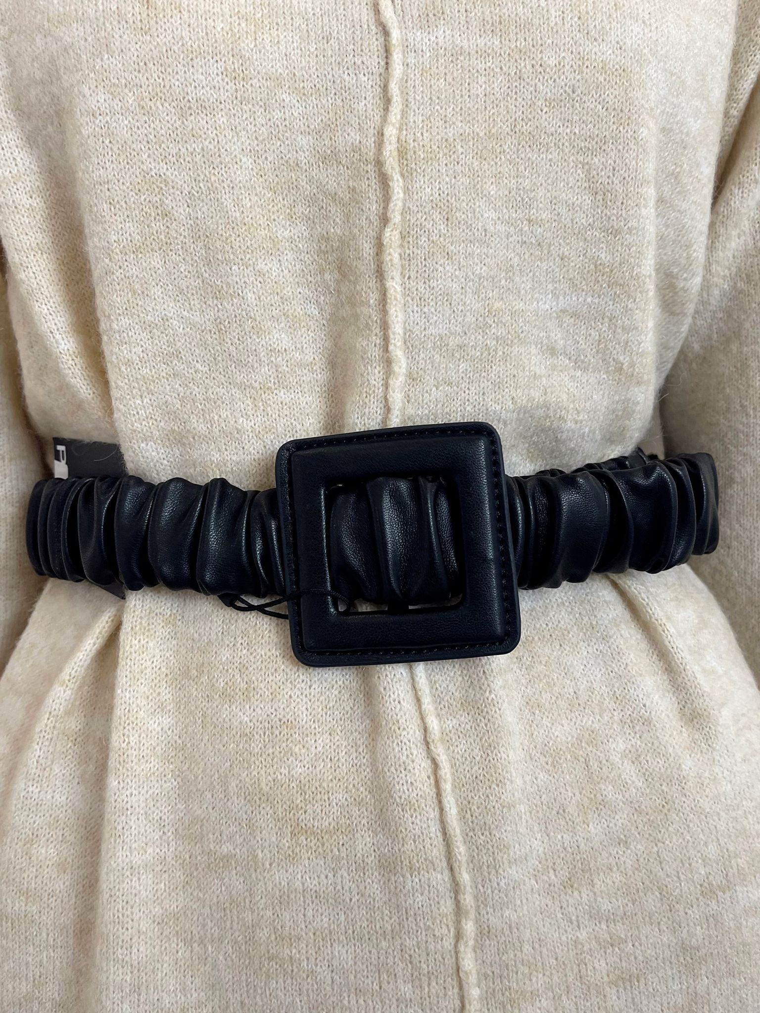 CANA Belt for Men & Women - Premium Black Leather Belt with Adjustable Buckle - Perfect for Casual, Business & Formal Wear