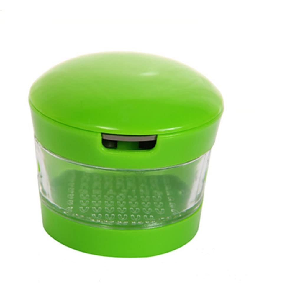 **Stainless Steel Garlic Press & Chopper - Mini Portable Garlic Grinder Crusher for Kitchen - Perfect for Cooking, Salads, and Meal Prep**