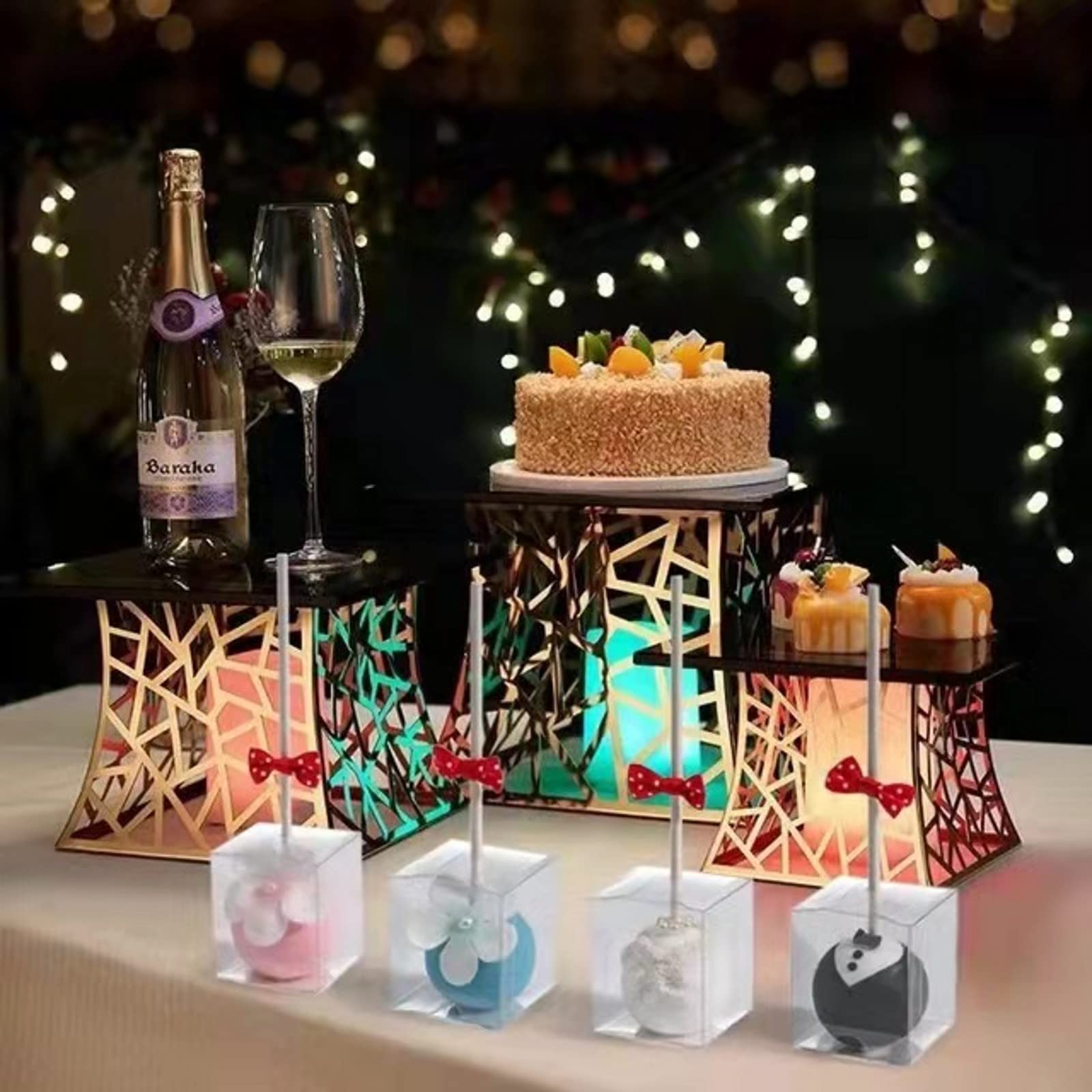 RomanticBaking 50 Pack Clear Cake Pop Boxes 1.75