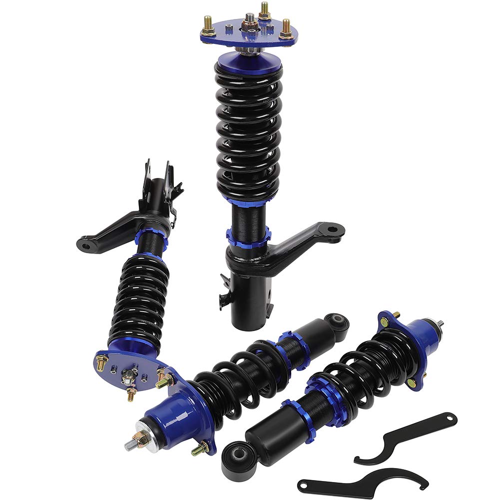 SCITOO Full Coilover Suspension Kit with Shock Struts - Compatible with 2002-2006 Acura RSX (Blue) - Performance Upgrade for Street Racing & Smooth Ride