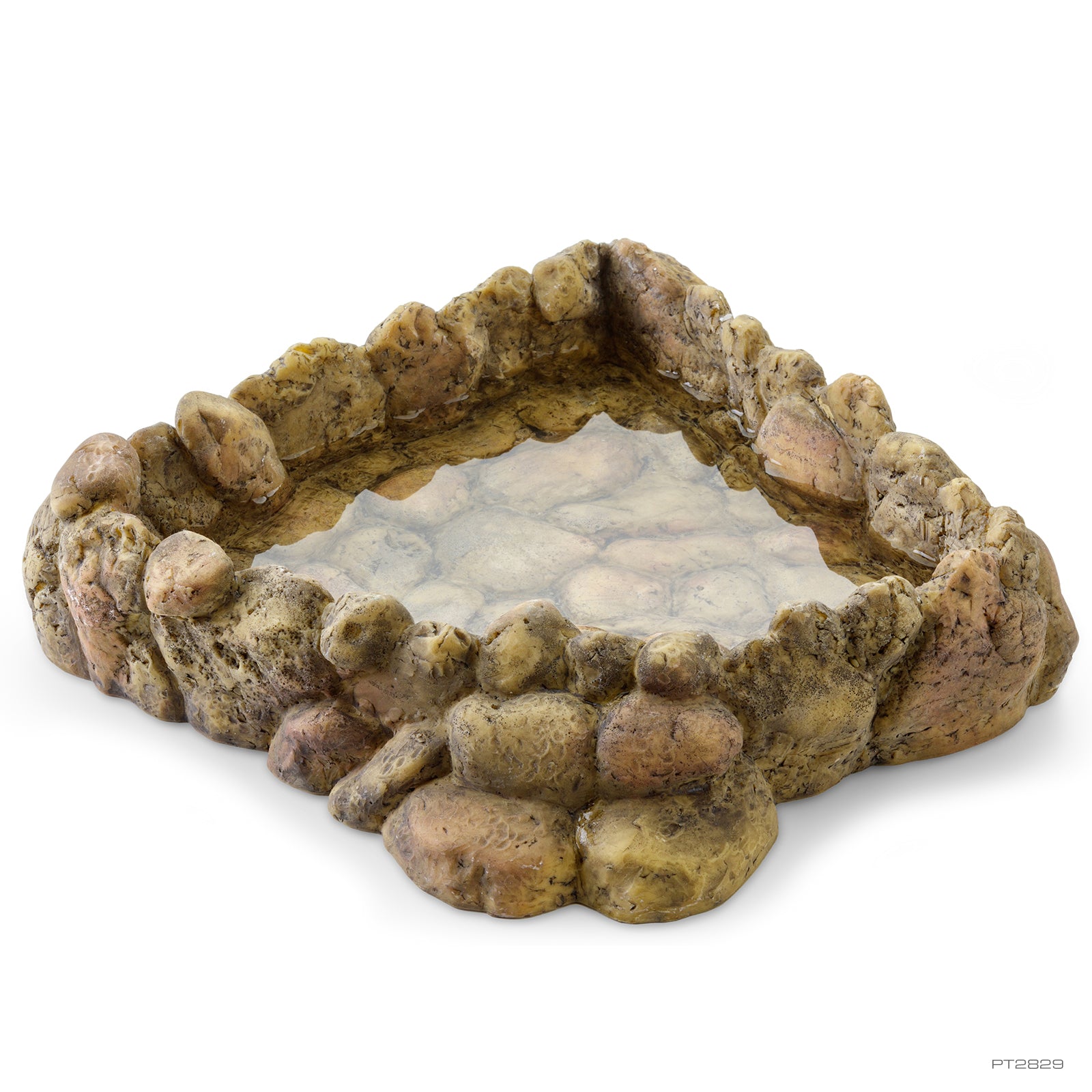 Exo Terra Corner Water Dish X Large - Reptile Water Bowl for Lizards, Snakes & Amphibians - Perfect for Terrariums & Vivariums - Durable & Easy to Clean