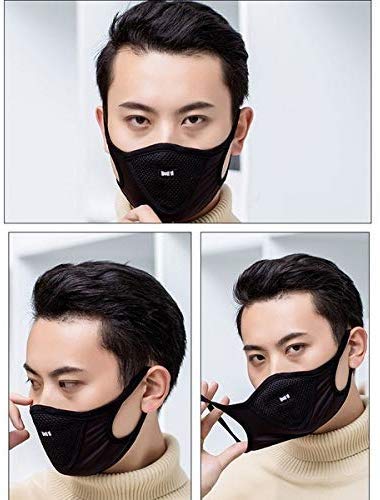 Breathable Outdoor Cycling Face Mask for Adults - Black Dust & Pollution Protection - Ideal for Biking, Running, and Outdoor Sports