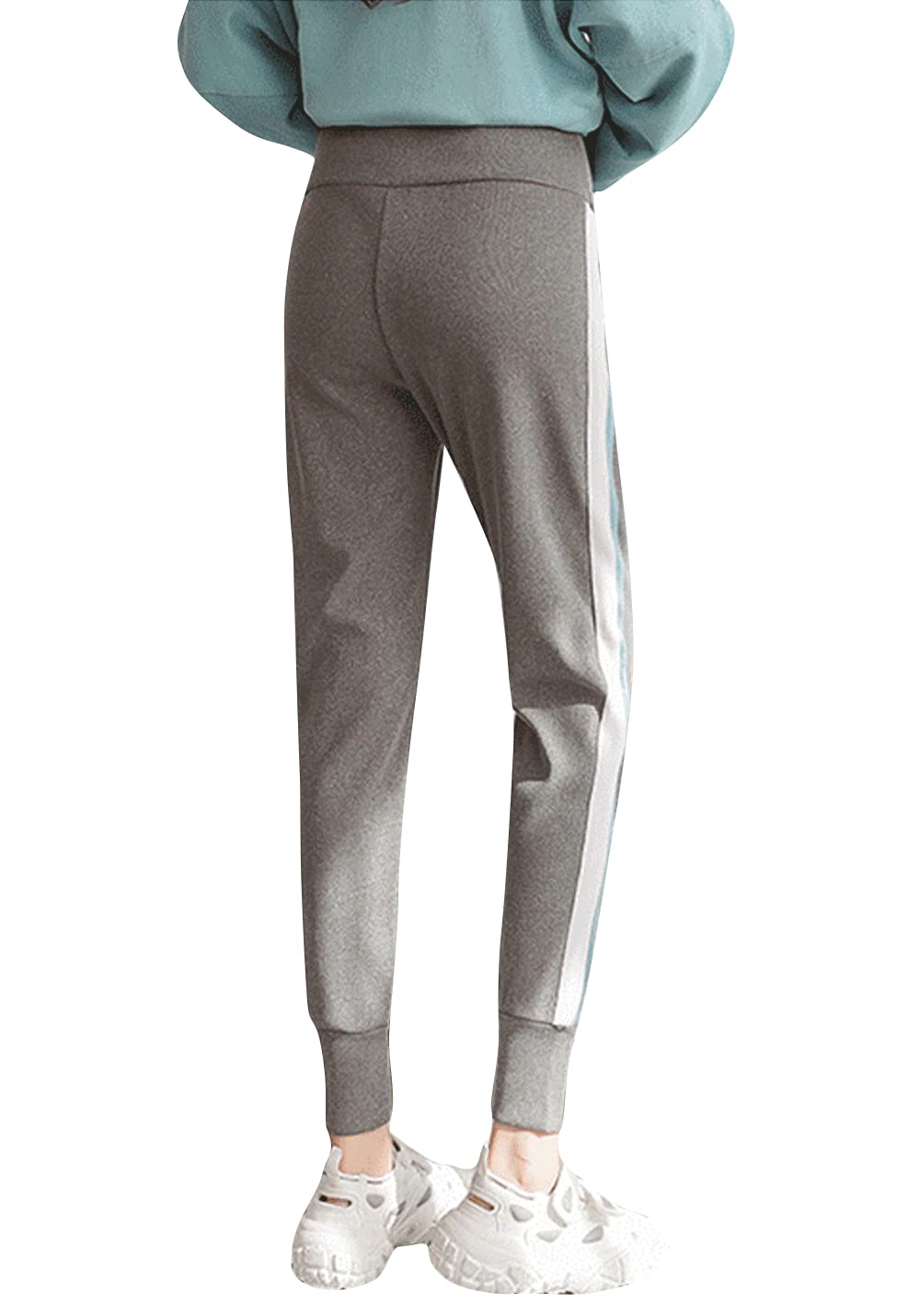 Soft Cotton Maternity Sweatpants with Sherpa Lining - Comfortable Over Bump Pregnancy Pants for Expecting Moms | Perfect for Relaxing at Home, Winter Wear & Postpartum Recovery