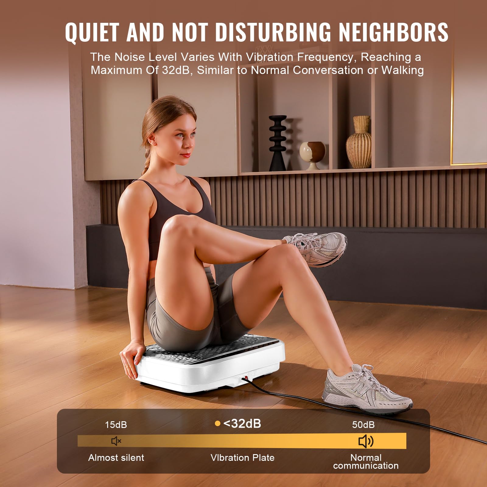 **Vibration Plate Exercise Machine for Weight Loss & Body Toning - Whole Body Fitness Platform with Dynamic LED Lights - Lymphatic Drainage & Home Gym Workout for Women & Men - Perfect for Home Fitness, Recovery & Dynamic Training**