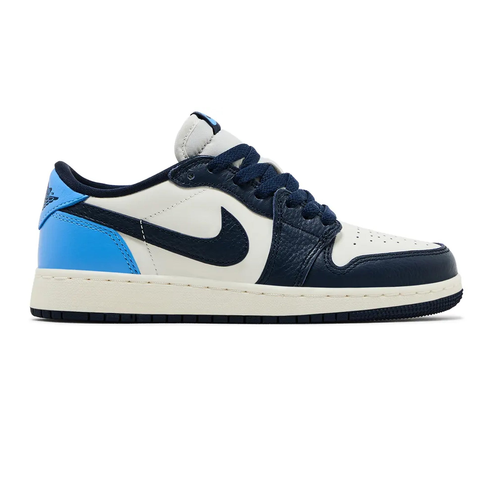 Air Jordan 1 Low OG 'Obsidian UNC' GS Sneakers (2025) - Retro Basketball Shoes for Women & Girls - Perfect for Casual Wear, Street Style & Sneaker Collection
