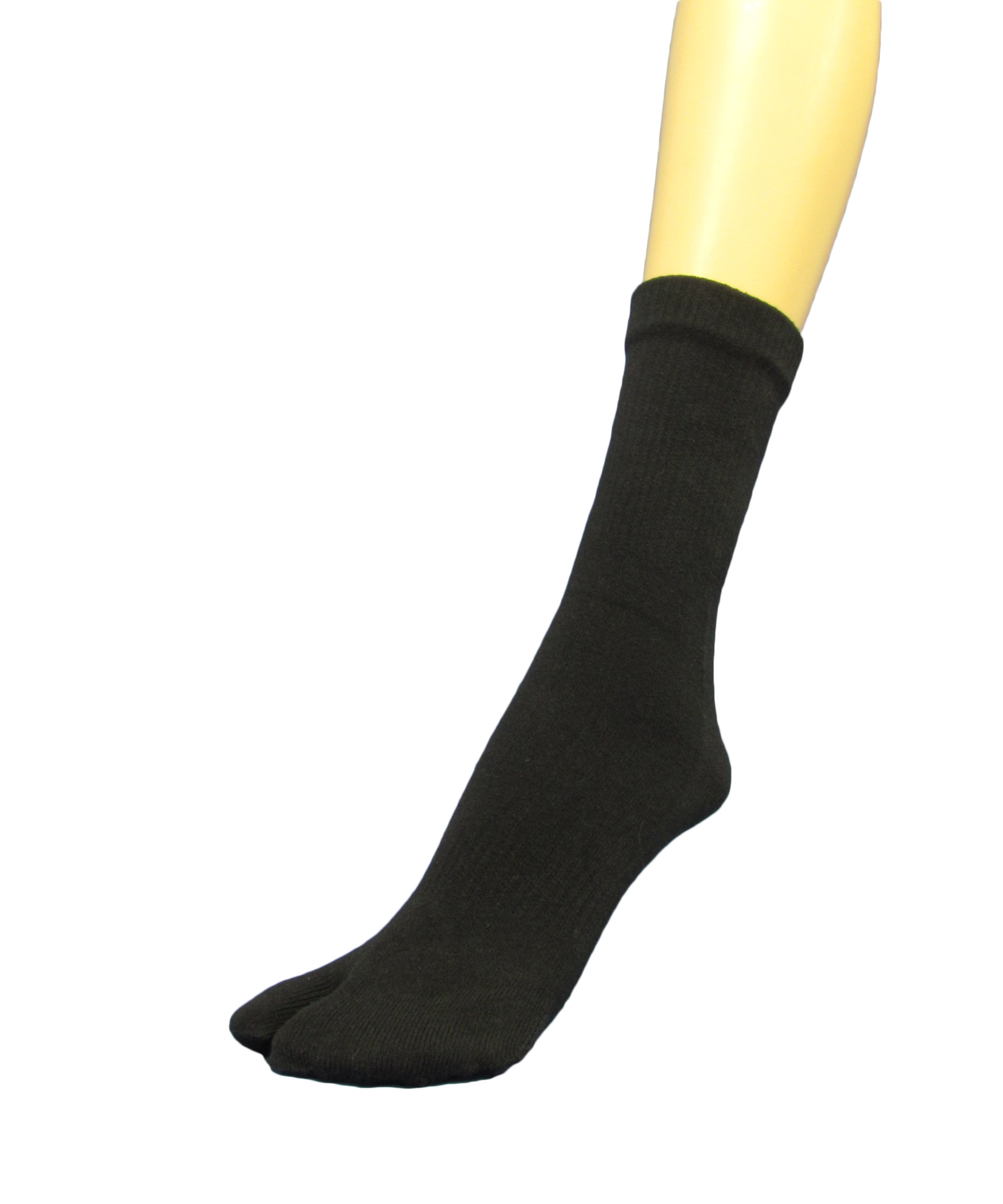 Men's Split Toe Flip Flops & Tabi Socks Set - Comfortable Quarter to Mid-Calf Big Toe Socks for Yoga, Martial Arts, and Home Relaxation