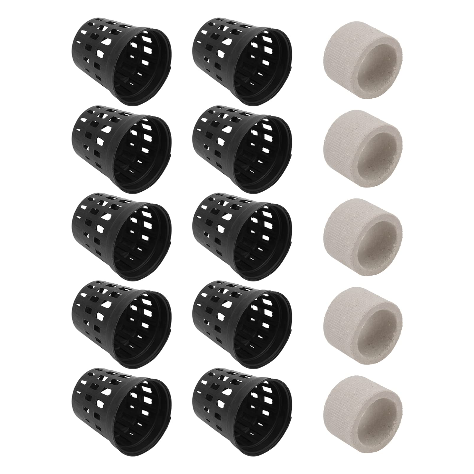 NUOBESTY 15 Pcs Aquarium Plant Anchors - 4.50X4.20X3.10cm Ceramic Water Plant Fixing Rings for Fish Tank, Aquatic Plant Holders, Breathing Rings - Perfect for Freshwater & Saltwater Aquascaping, Planted Tanks & Aquatic Gardens