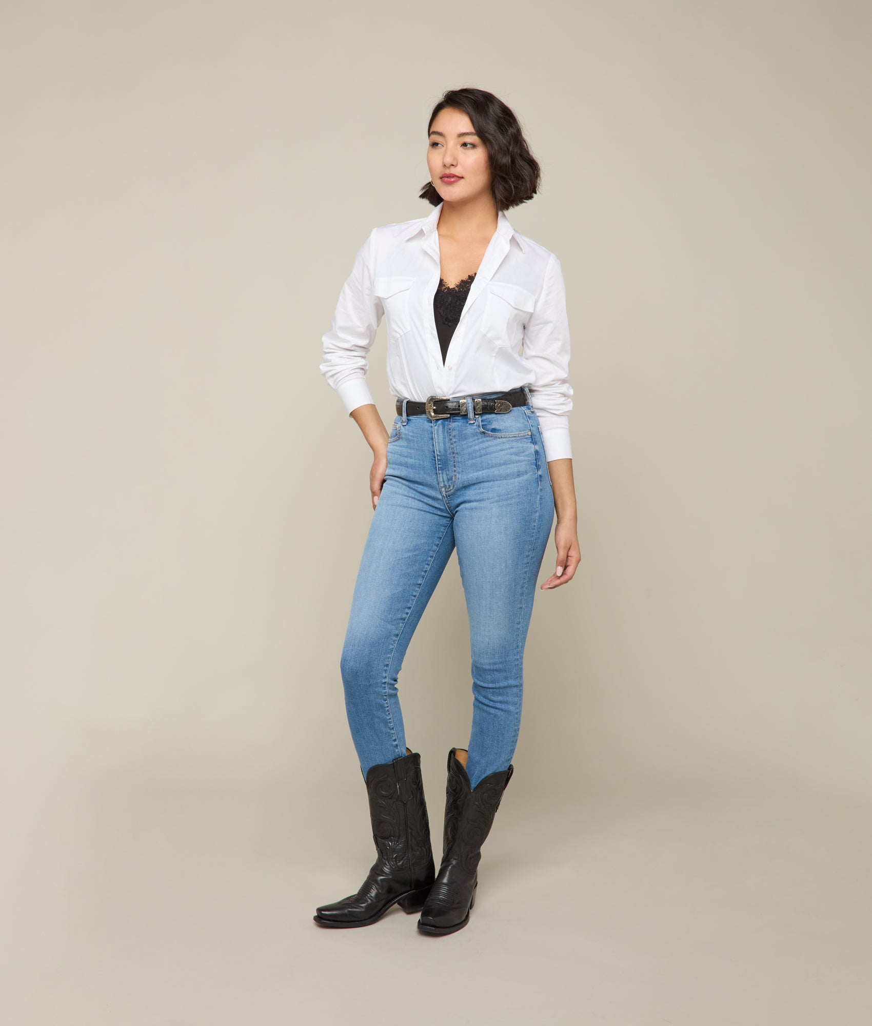 Stylish Isra Mid Rise Skinny Jeans for Women - Bluebonnet Wash | Comfortable Slim Fit Denim Pants for Casual Wear & Everyday Outfits