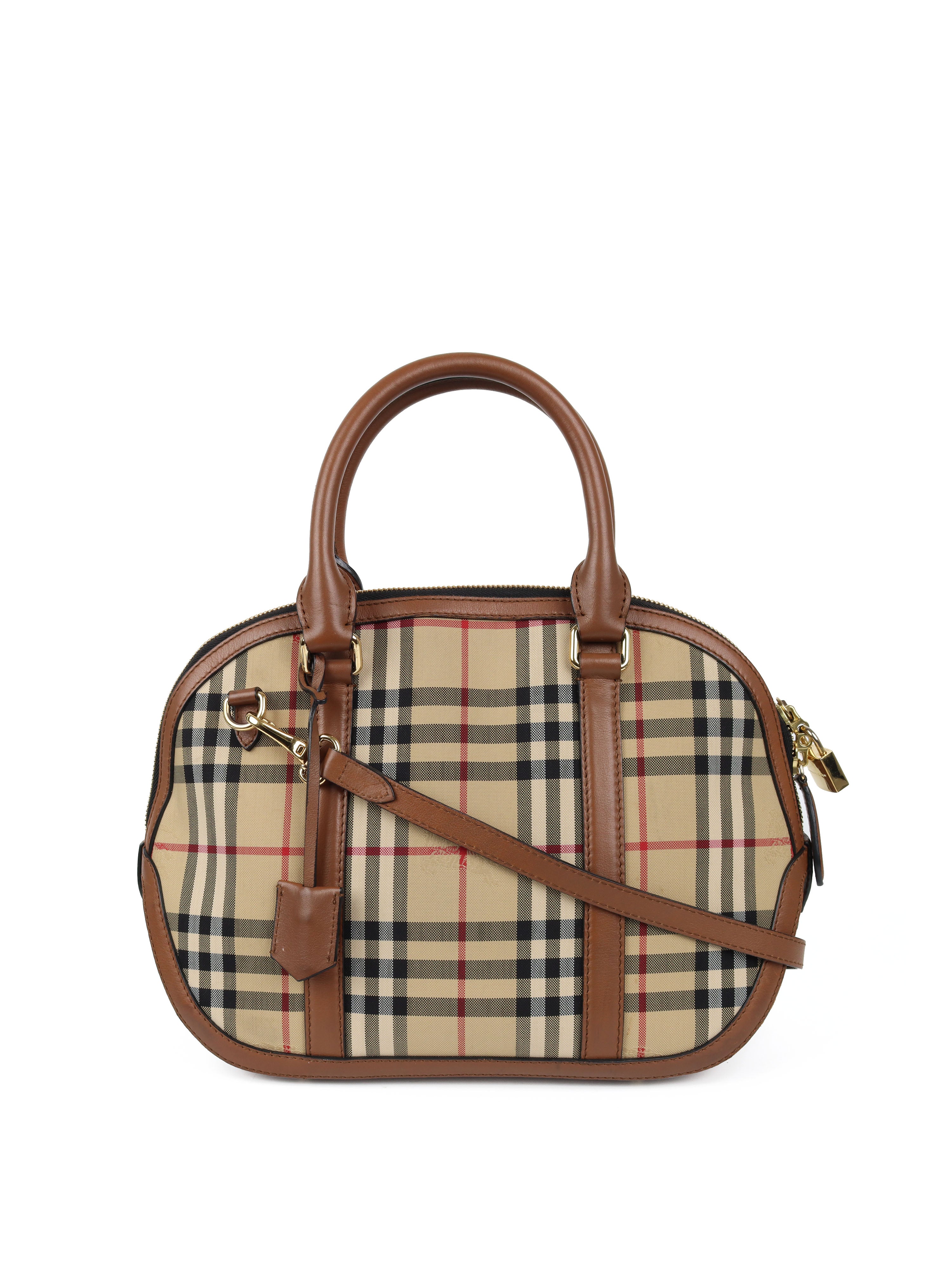 Burberry Vintage Check Canvas Bag - Classic Designer Handbag for Women | Perfect for Work, Travel & Everyday Use