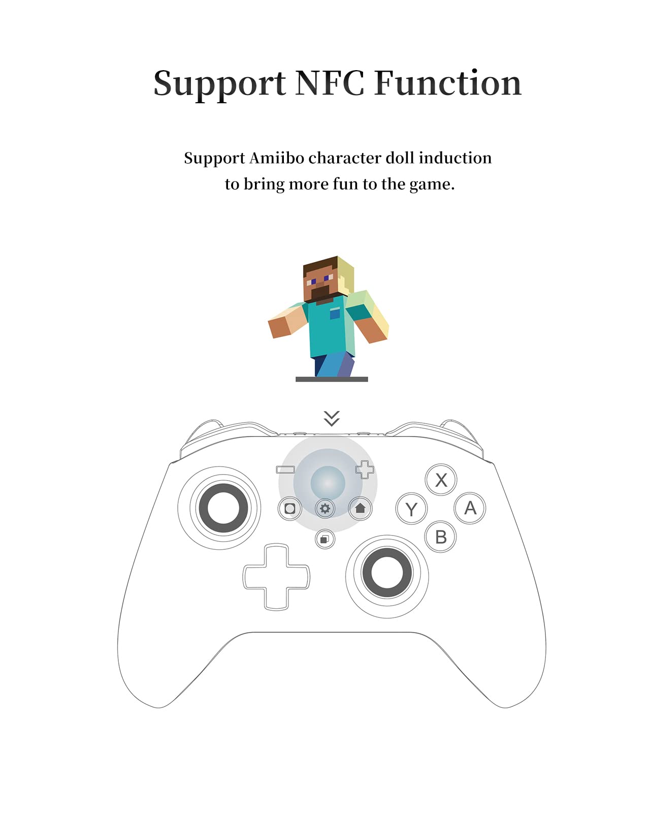 KingKong2 Pro Wireless Controller for Switch - No Stick Drift, Motion Control & NFC - Works with Switch/PC/Android/Mac - Perfect for Gaming & Streaming