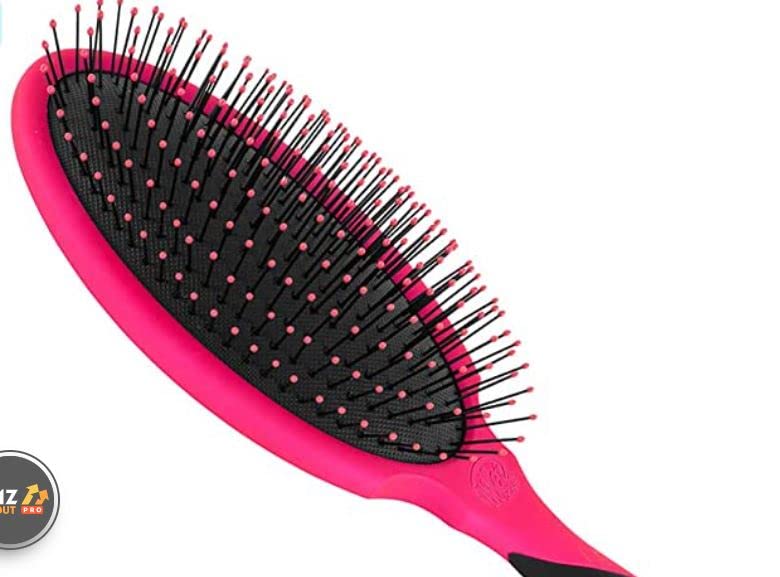 Premium Boar Bristle Hair Brush with Cushion Base for Shine & Volume - Detangling & Styling Brush for Women & Men - Perfect for Home, Travel & Salon Use (Pack of 1, Colors May Vary)