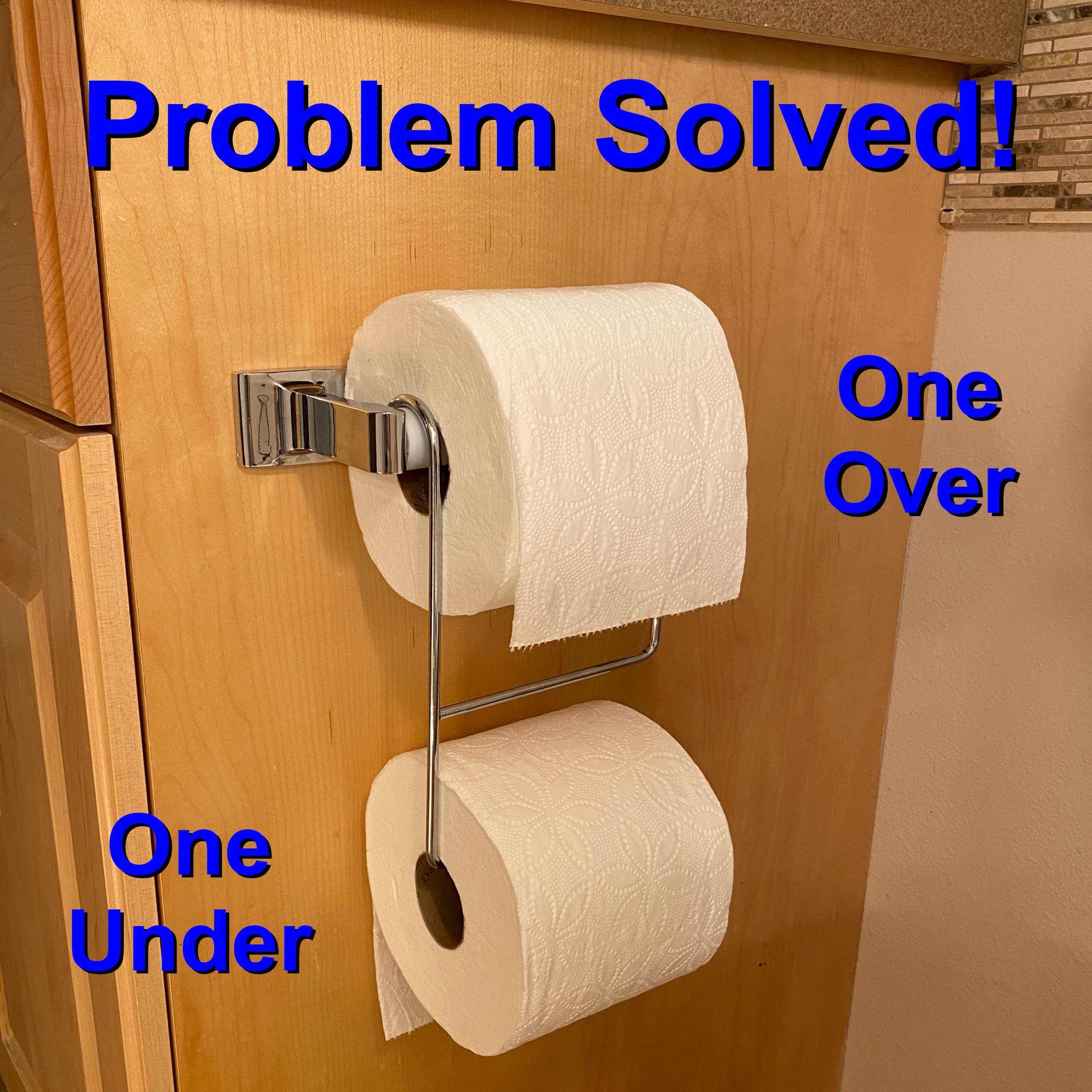TP Pal - Extra Toilet Paper Roll Holder, Chrome Finish - Perfect for Bathroom Organization & Space Saving in Homes, Offices, and RVs