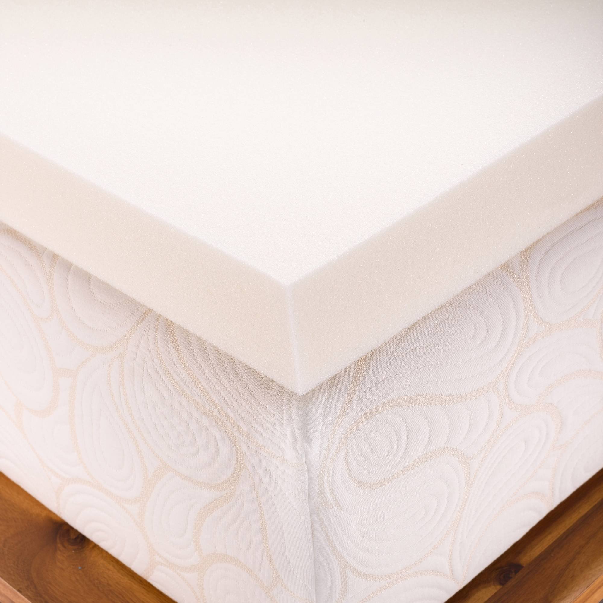 Premium 4-Inch Thick Firm Polyurethane Foam Mattress Topper - Full/Double Size, Made in USA | Extra Support & Pressure Relief for Back, Stomach & Side Sleepers | Ideal for Guest Beds, Dorms & RV Mattress Upgrade