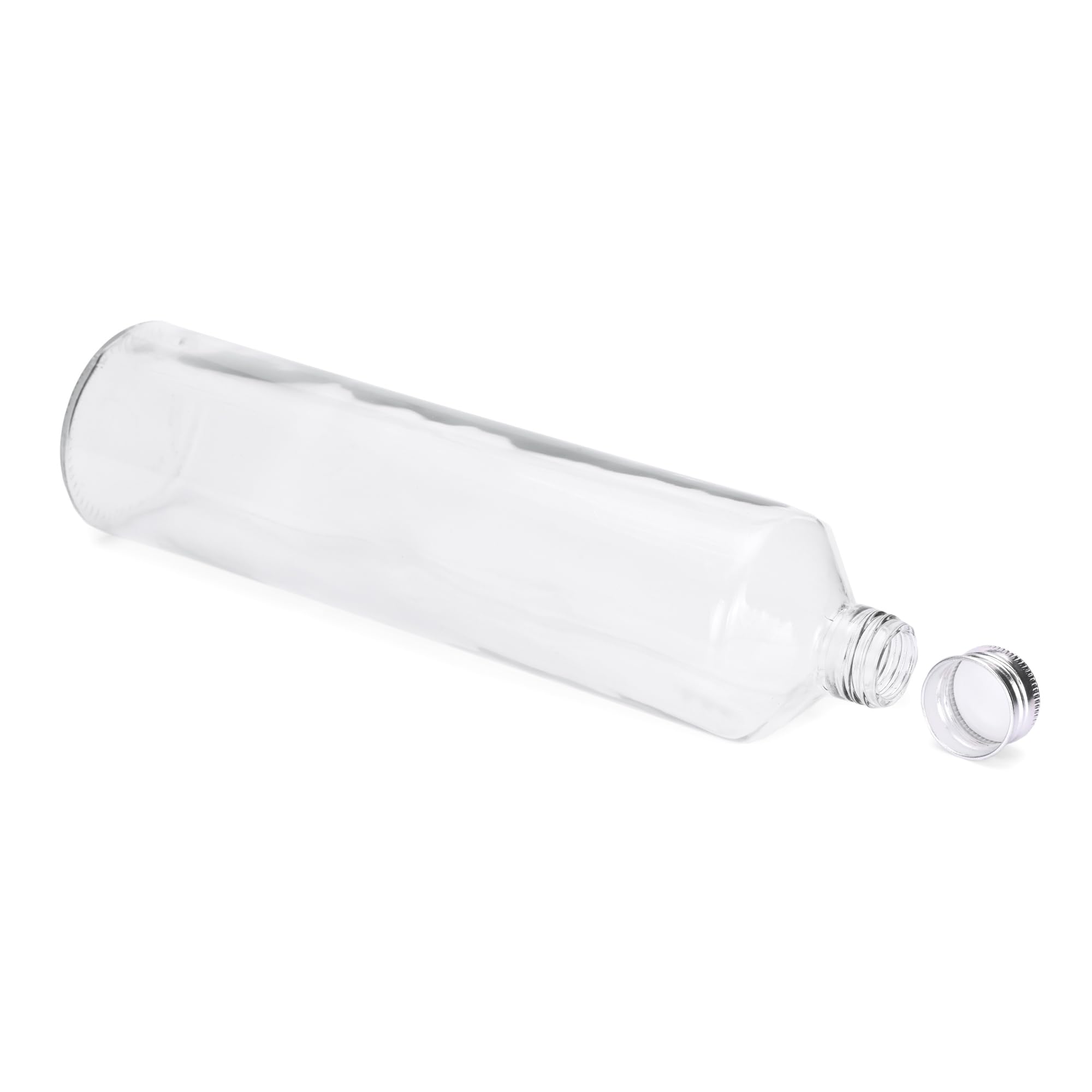 Stylish 850ml Clear Glass Water Bottle - BPA-Free, Food Grade, Leak-Proof - Perfect for Water, Juice, Tea & Healthy Drinks at Home, Office, Gym or Travel