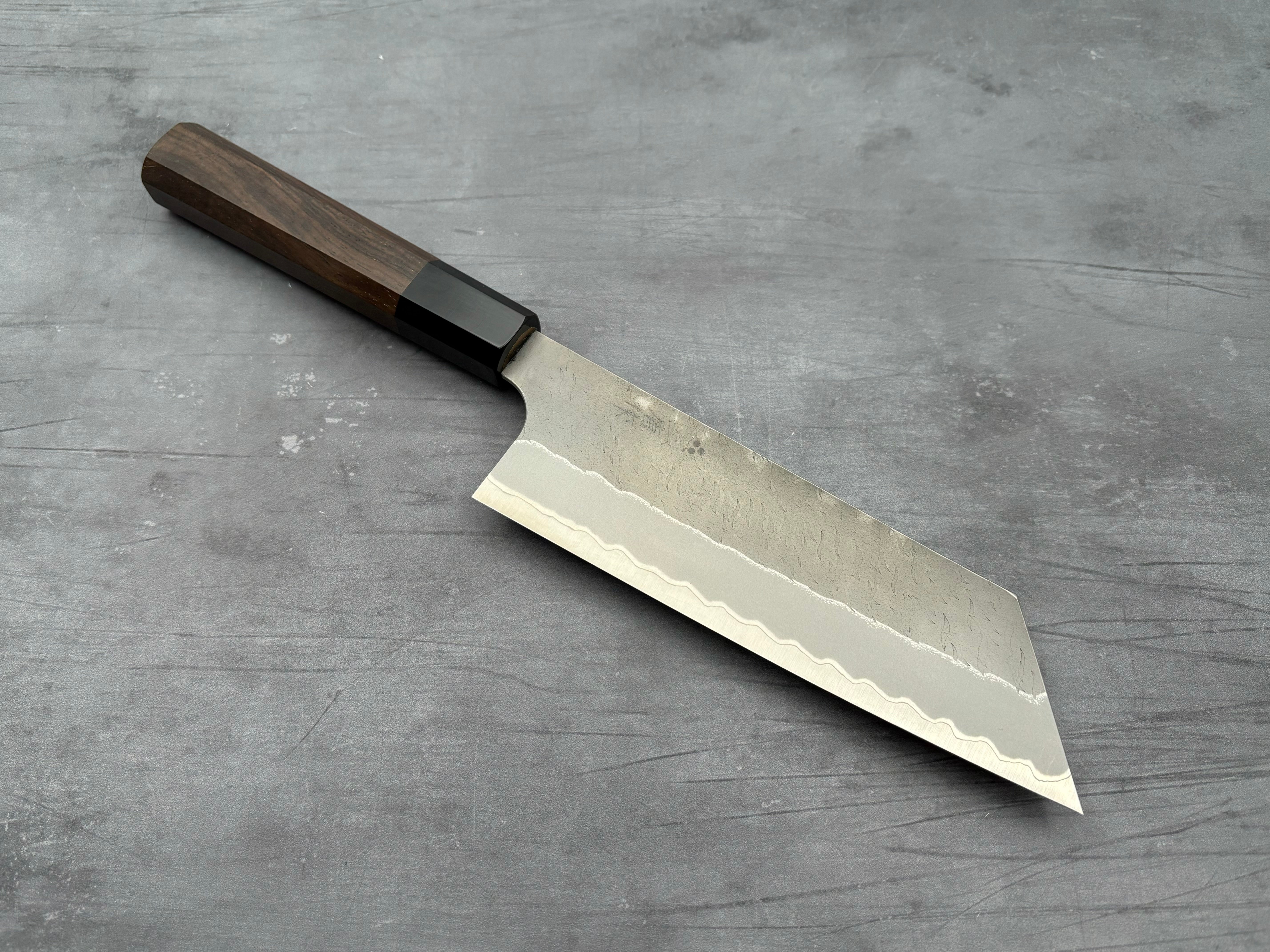 Nigara Hamono AS Nakiri Knife - Japanese Vegetable Knife for Professional Chefs & Home Cooking - Perfect for Chopping, Slicing & Dicing Vegetables