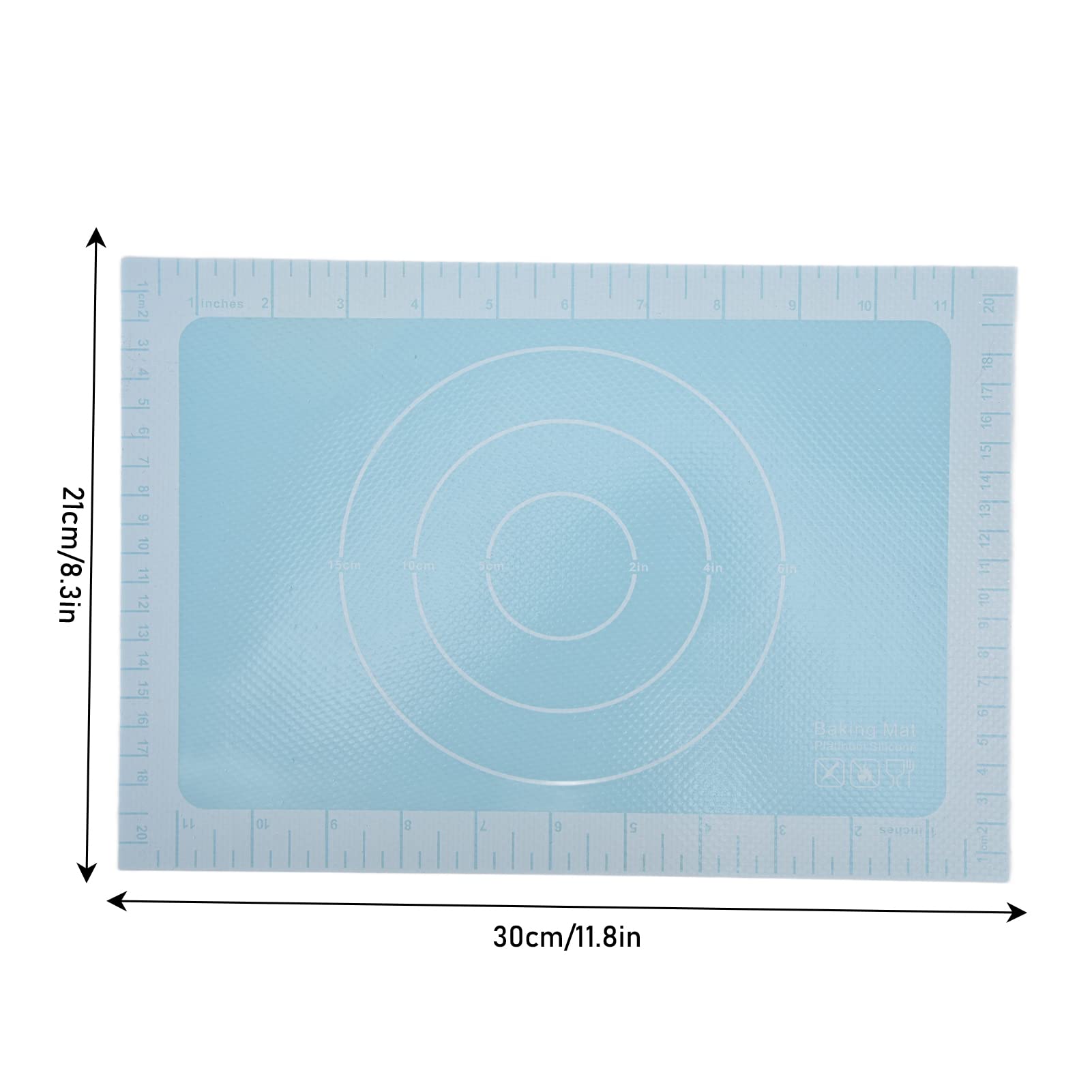 Non-Stick Silicone Macaron Baking Mats - Heat Resistant, Scratch Proof & Flexible for Perfect Macarons, Cookies & Bread - 7 Pin D6 Plug (Blue) - Ideal for Home Baking, Pastry Making & Professional Kitchen Use