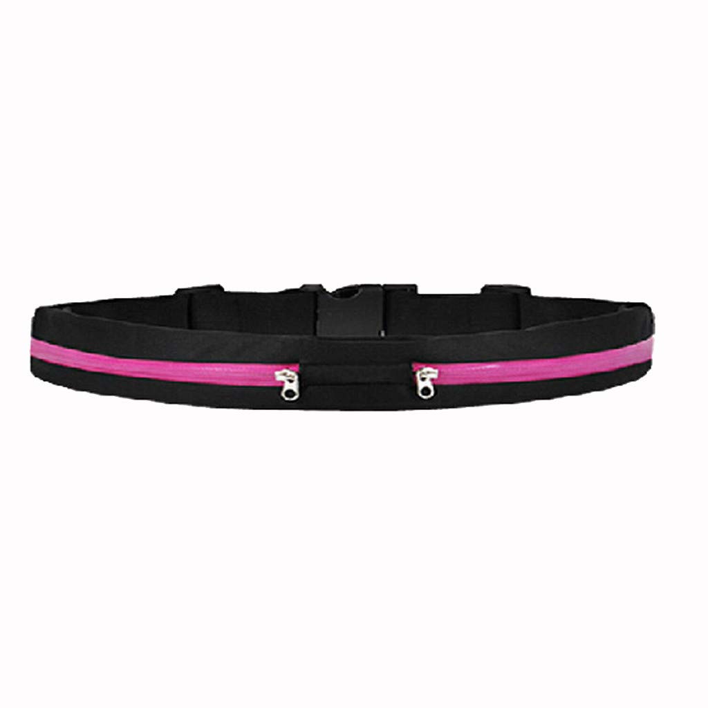 **Mullue Sports Running Belt - Adjustable Waistband for Phones & Essentials - Comfortable Fitness Pack for Running, Jogging, Workouts - Fits All Waist Sizes & Phone Models (Red) - Perfect for Gym, Hiking & Outdoor Activities**