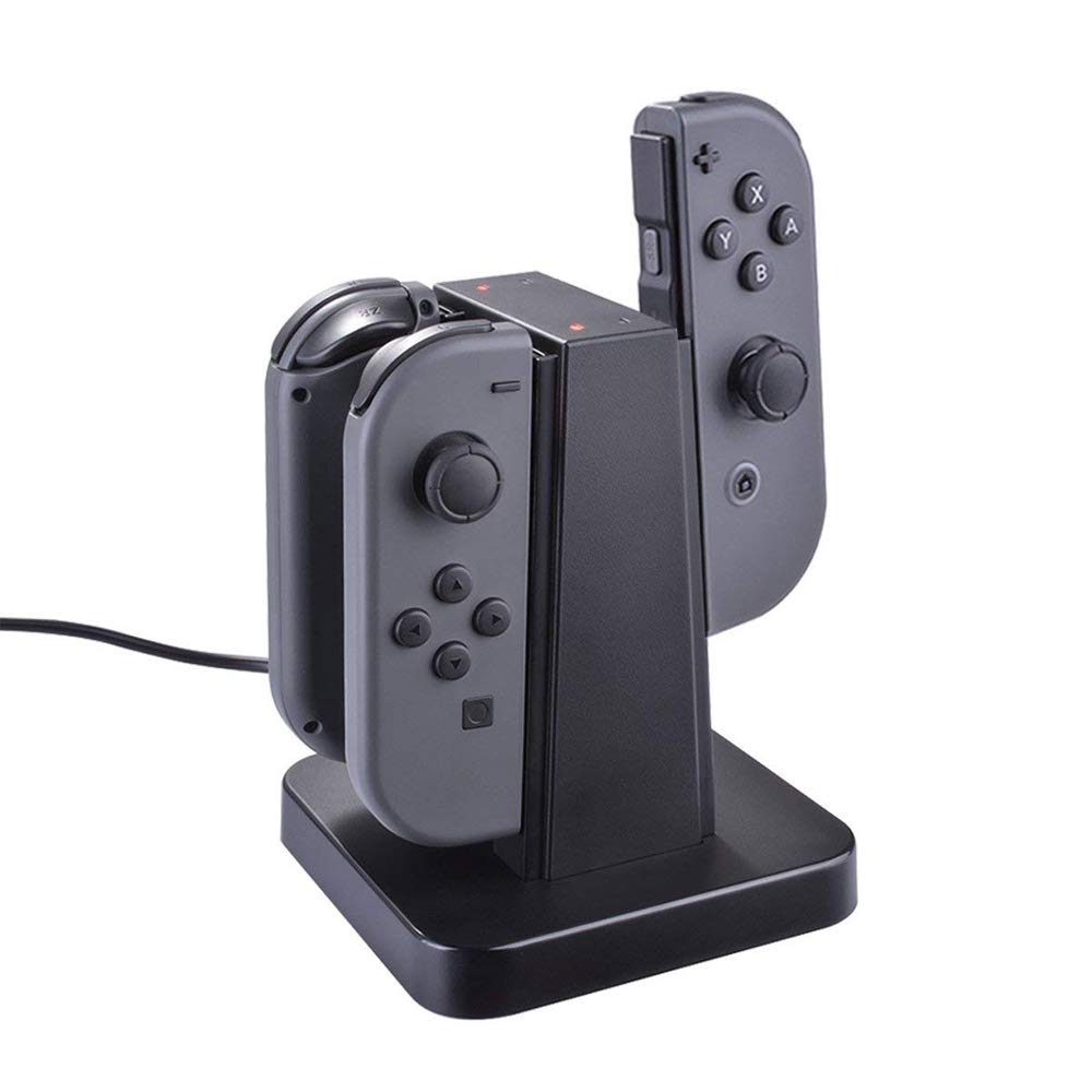 Nintendo Switch Joy-Con Charging Dock with Lightweight Protective Sleeve - Deco Gear Compatible NSCD - Perfect for Gaming at Home or Travel