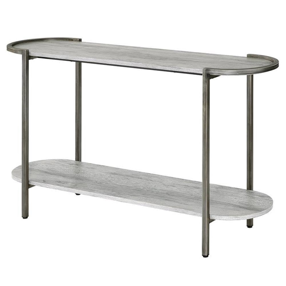 Mordicai Metal Coffee Table Set - Light Gray for Living Room Decor