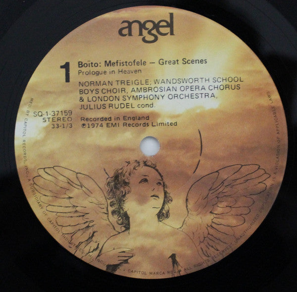 Arrigo Boito, Norman Treigle, Montserrat Caballé, Placido Domingo - Great Scenes From Mefistofele LP (Quadraphonic, Near Mint or Mint Condition) - Opera Collectors Edition for Audiophiles & Classical Music Enthusiasts