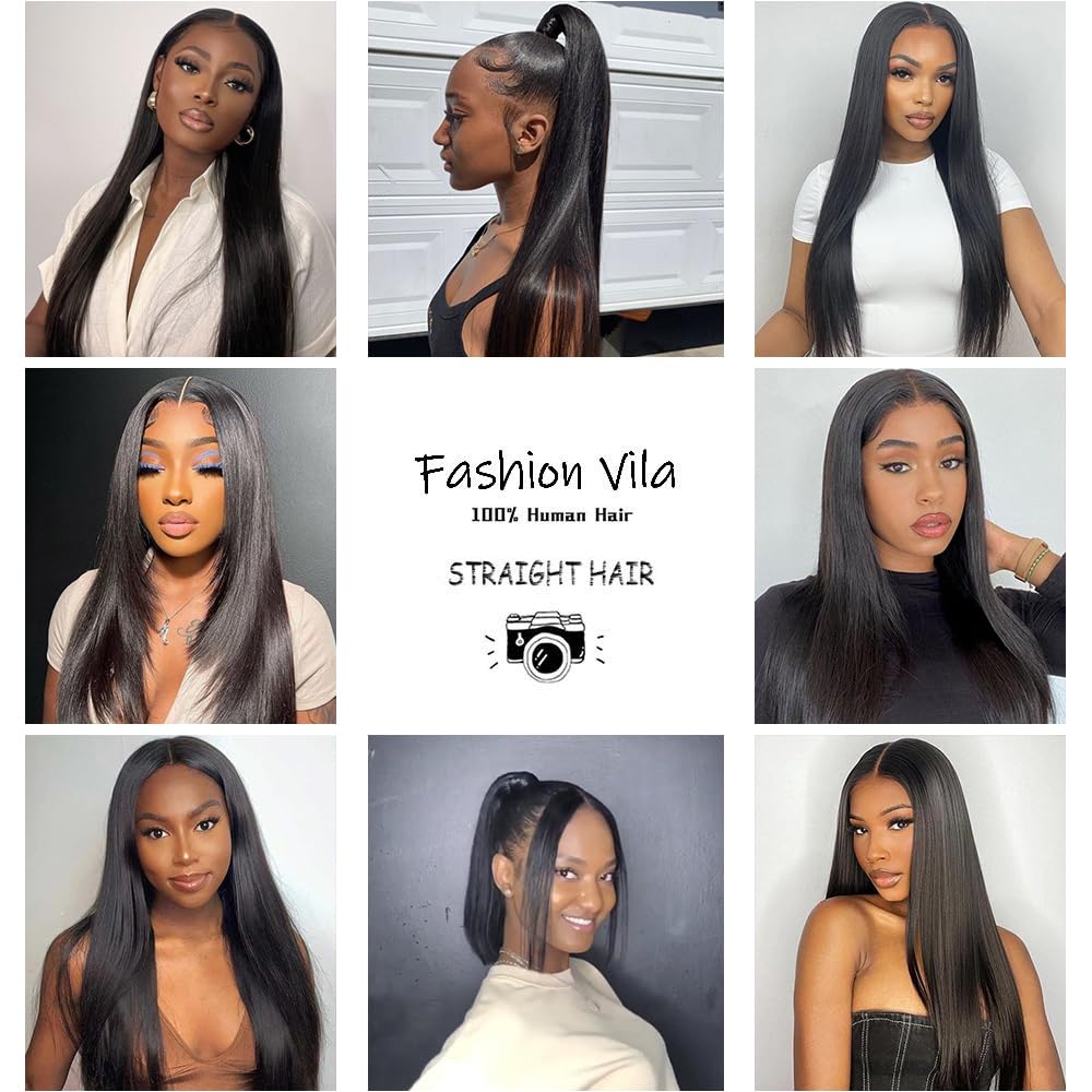 100% Unprocessed Brazilian Virgin Remy Human Hair Extensions - 3 Bundles (24-26-28 Inch) Straight Hair Weave for Black Women | Perfect for Daily Styling, Special Occasions & Protective Hairstyles